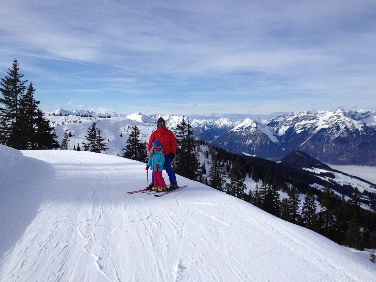 Tirol, 30 Ocak 2013 — karlı Alpler patikası