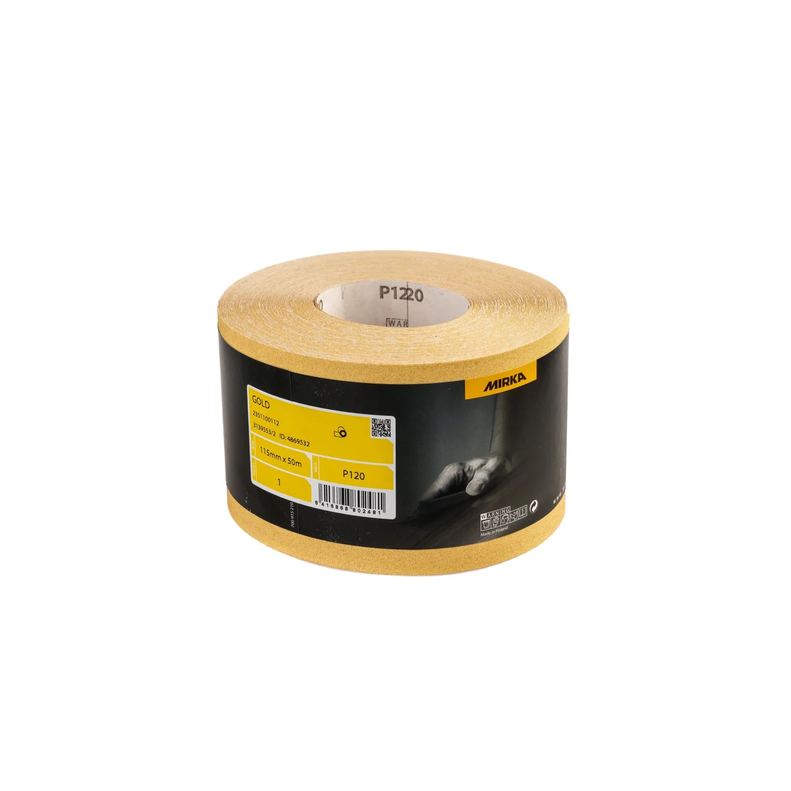 Mirka 115 mm × 50 m GOLD Zımpara Rulosu P120