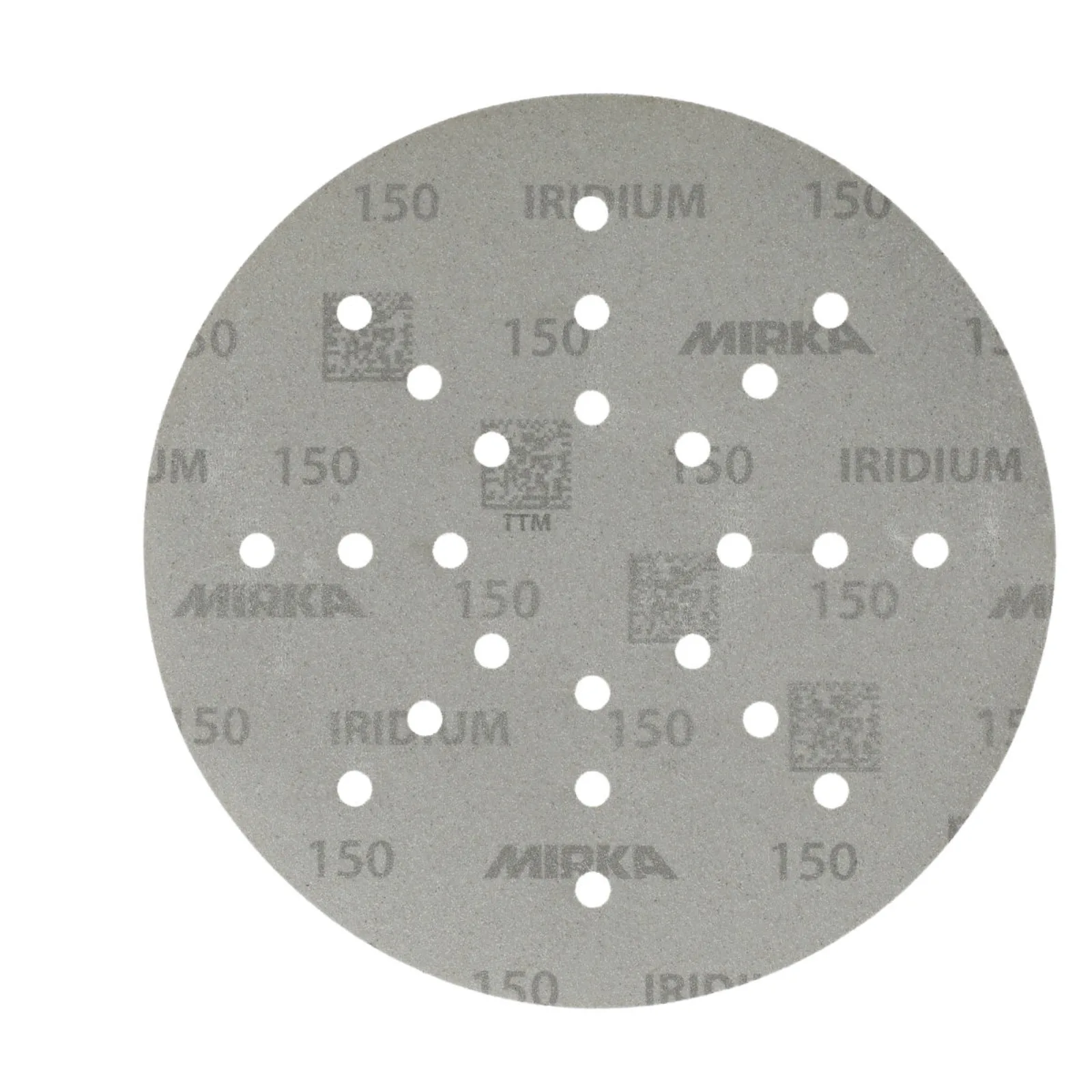 Mirka 225 mm IRIDIUM Premium Zımpara Diski P150 24 Delik — 25'li Paket