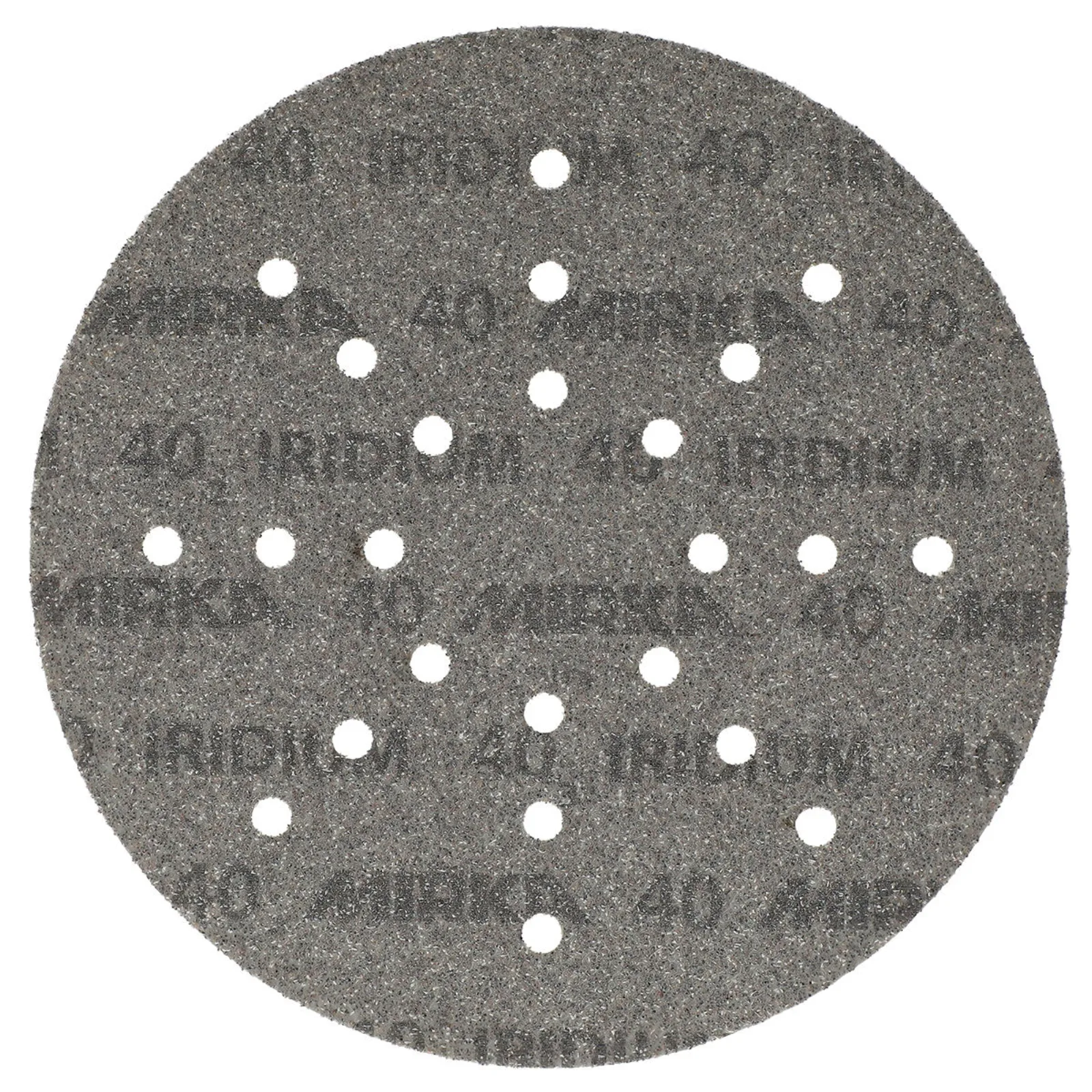 Mirka 225 mm IRIDIUM Premium Zımpara Diski P40 24 Delik — 25'li Paket