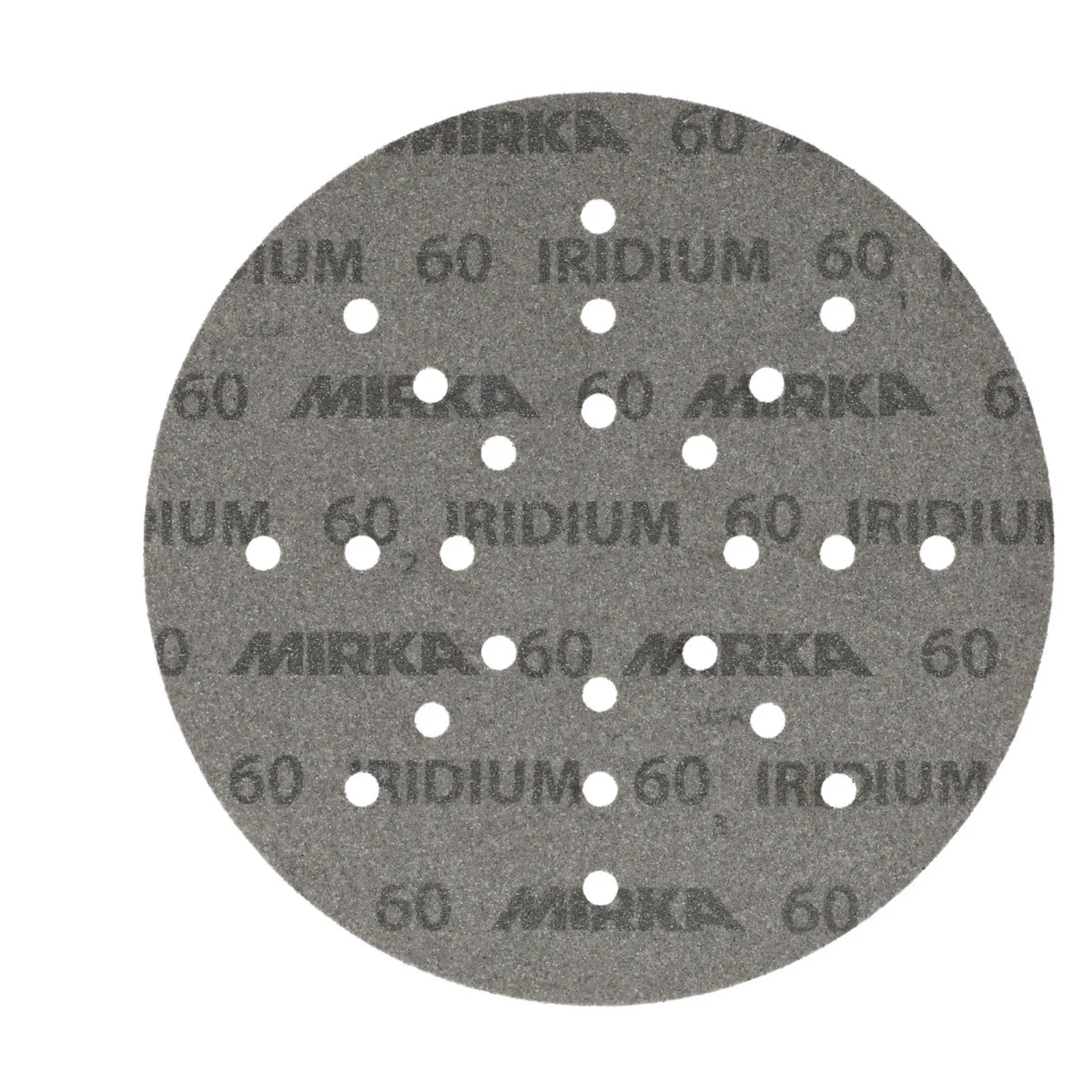 Mirka 225 mm IRIDIUM Premium Zımpara Diski P60 24 Delik — 25'li Paket