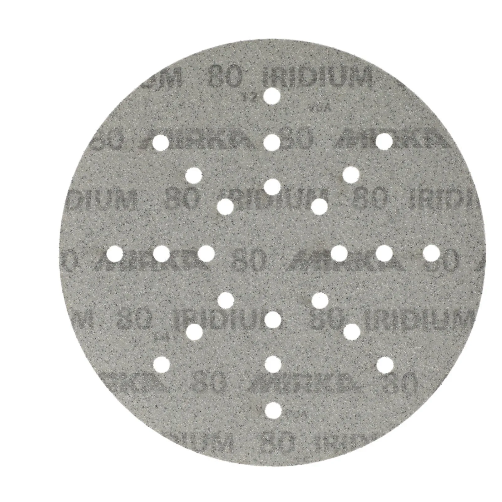 Mirka 225 mm IRIDIUM Premium Zımpara Diski P80 24 Delik — 25'li Paket
