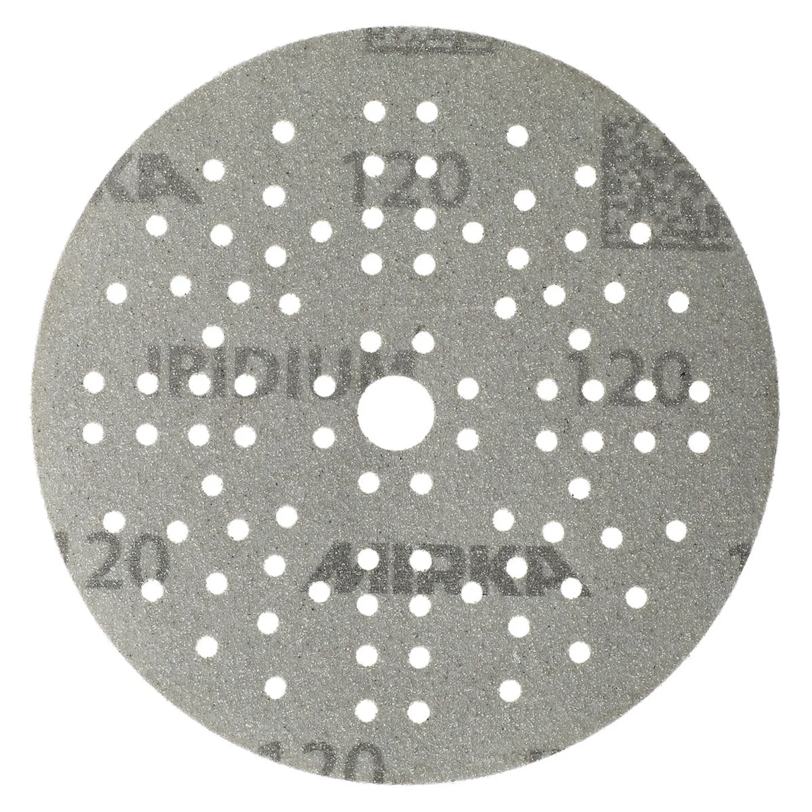 Mirka 125 mm IRIDIUM Premium Zımpara Diski P120 89 Delik — 100'lü Paket