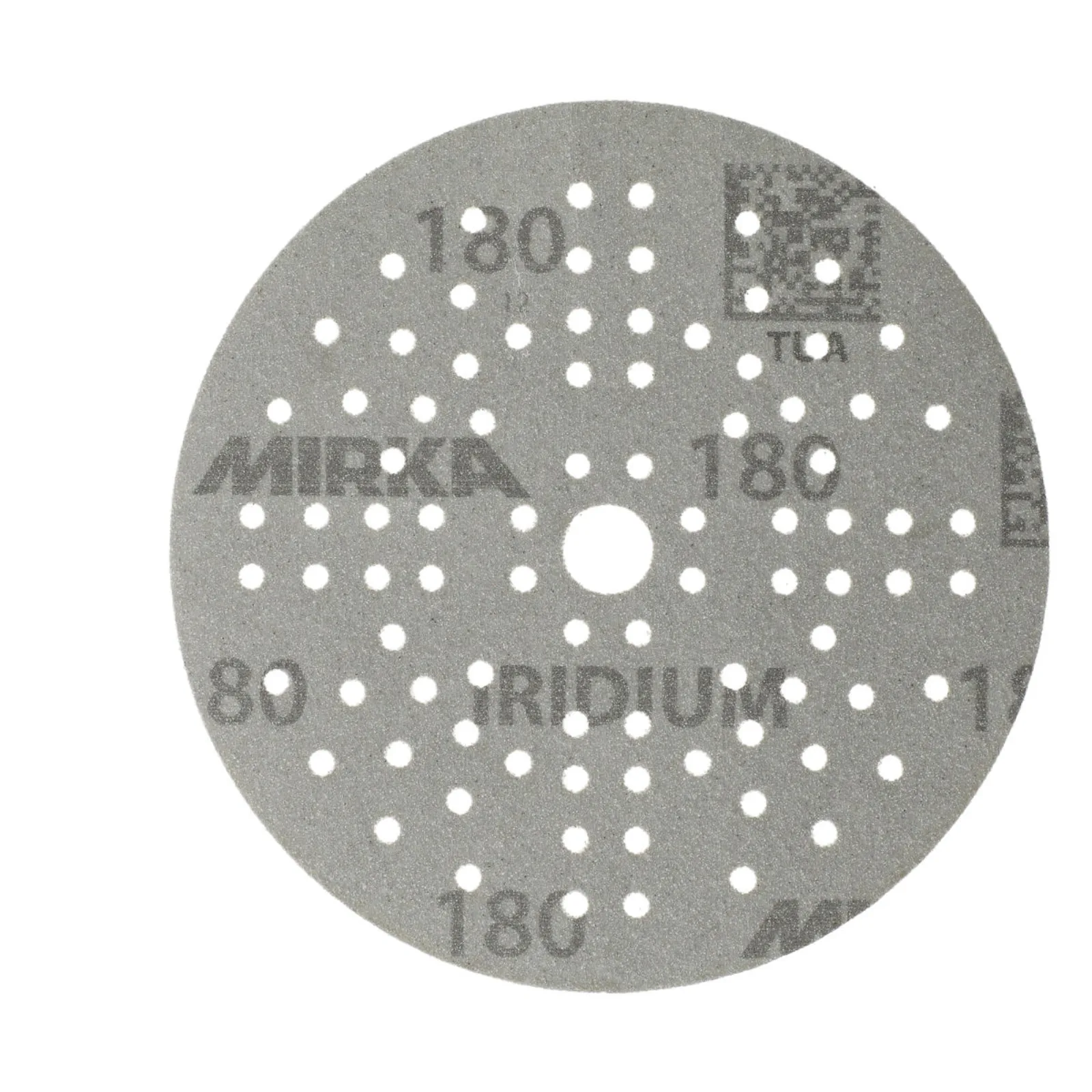 Mirka 125 mm IRIDIUM Premium Zımpara Diski P180 89 Delik — 100'lü Paket