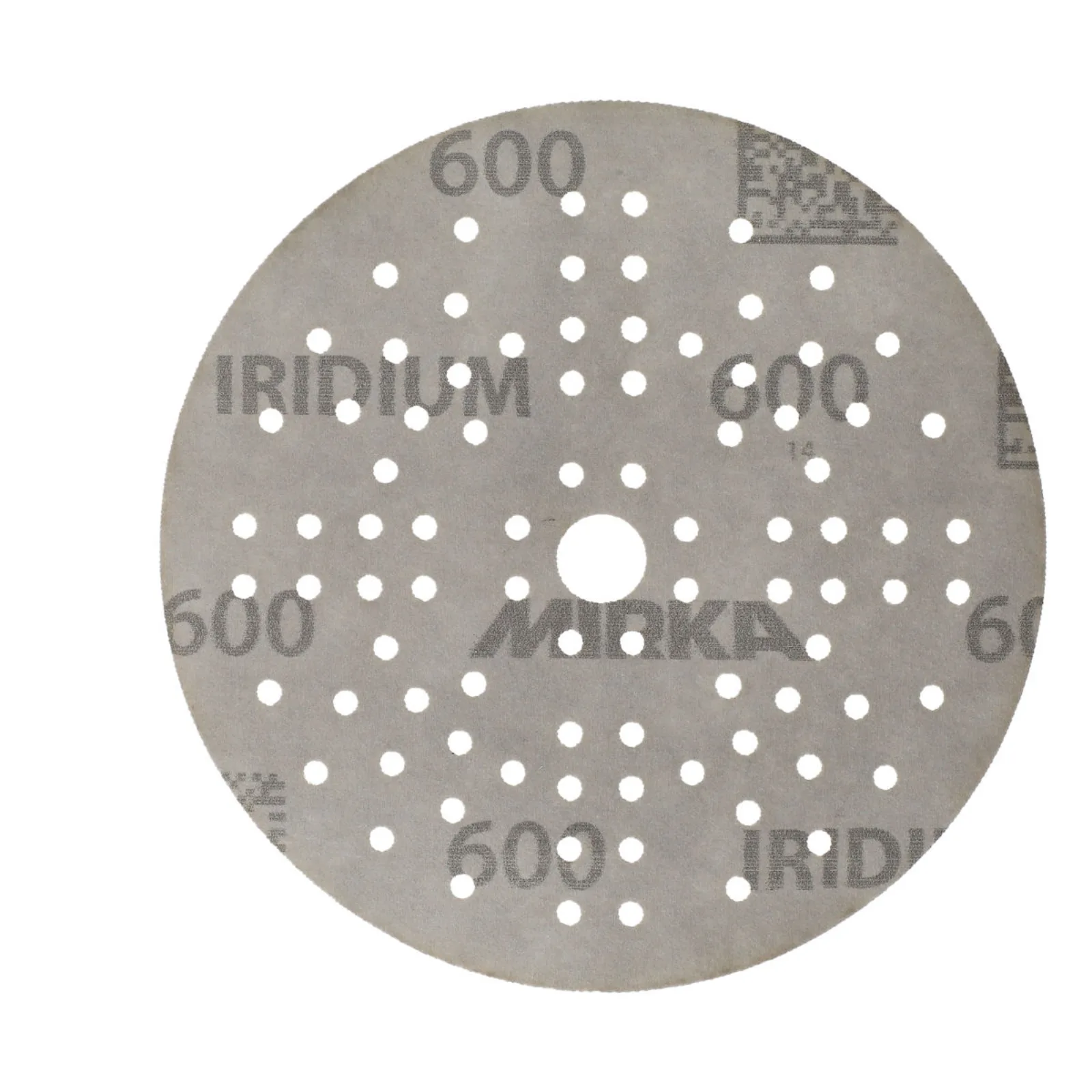 Mirka 125 mm IRIDIUM Premium Zımpara Diski P600 89 Delik — 100'lü Paket