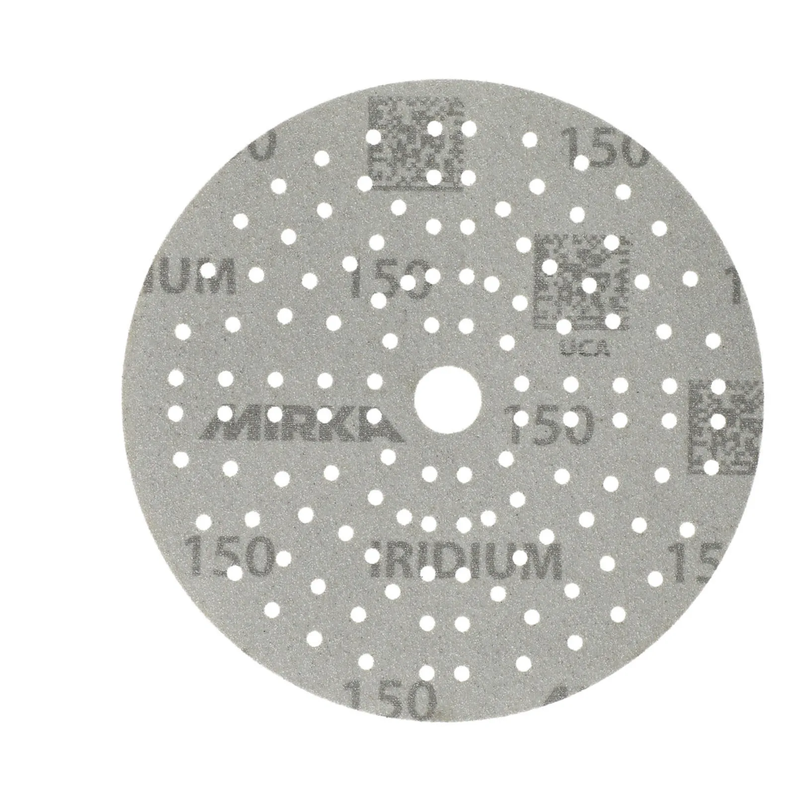 Mirka 150 mm IRIDIUM Premium Zımpara Diski P150 121 Delik — 100'lü Paket