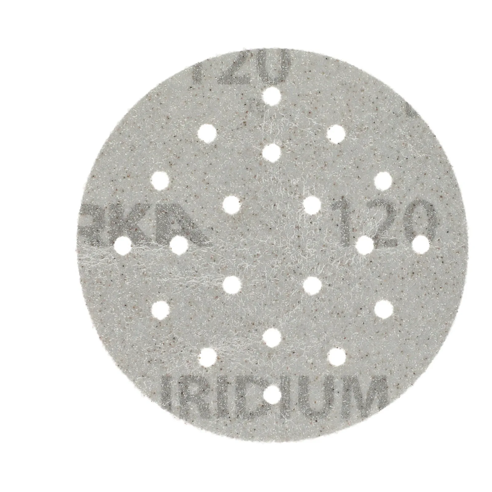Mirka 77 mm IRIDIUM Premium Zımpara Diski P120 20 Delik — 50'li Paket