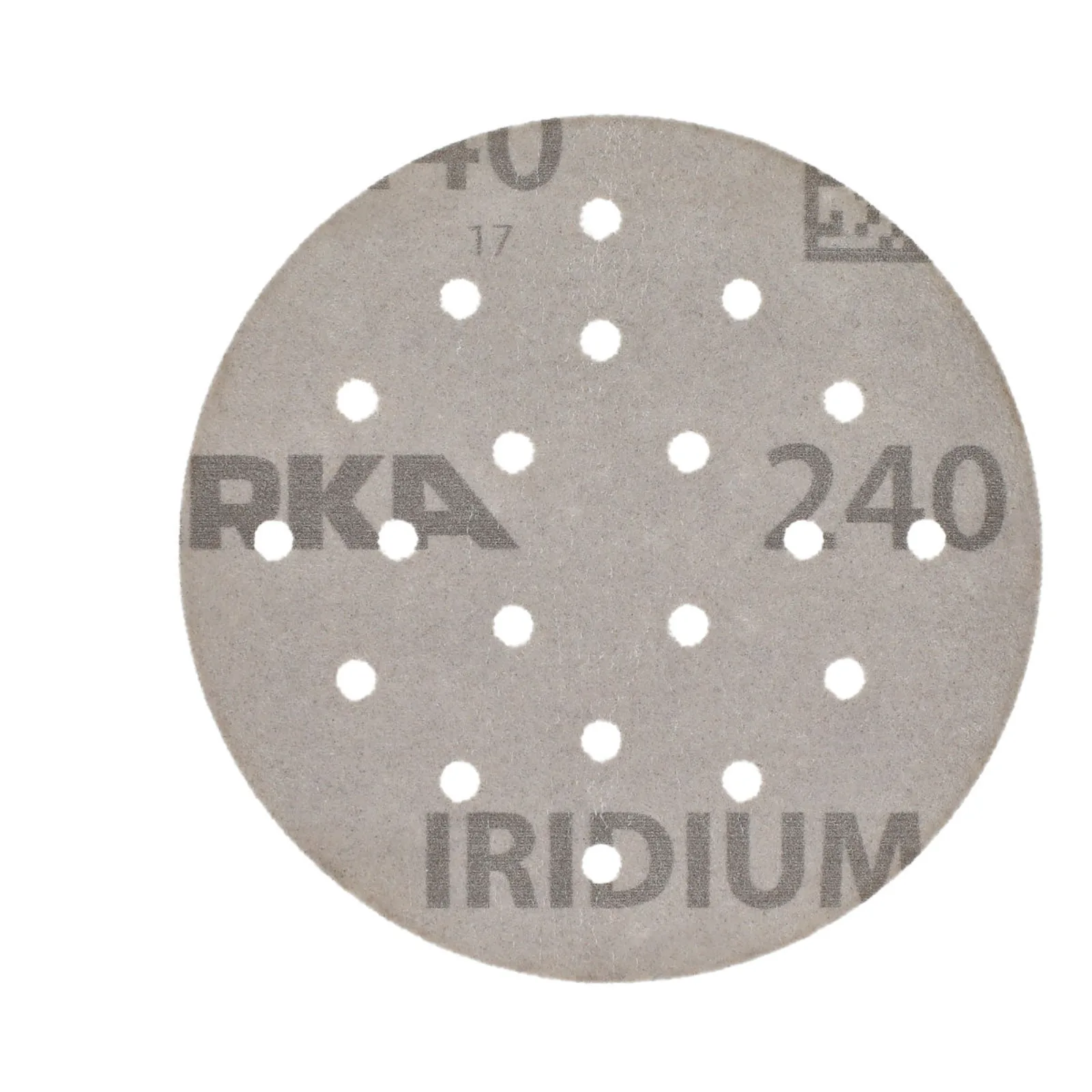 Mirka 77 mm IRIDIUM Premium Zımpara Diski P240 20 Delik — 50'li Paket