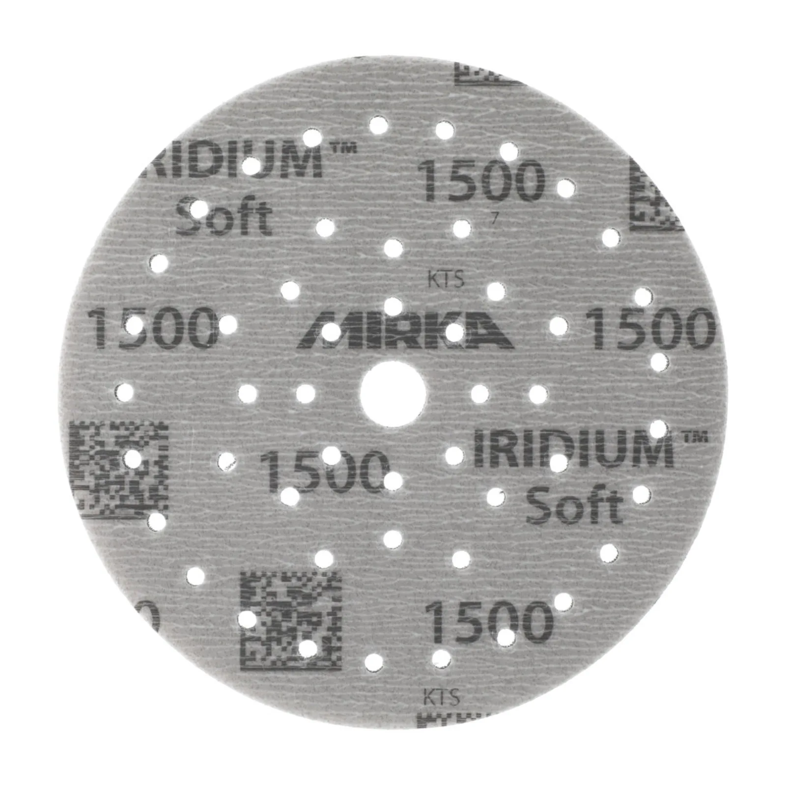Mirka 150 mm IRIDIUM SOFT Multifit Yumuşak Zımpara Diski P1500 — 20'li Paket