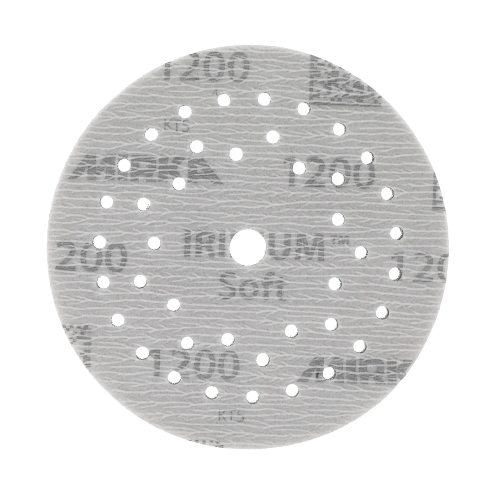 Mirka 125 mm IRIDIUM SOFT Multifit Yumuşak Zımpara Diski P1200 — 20'li Paket