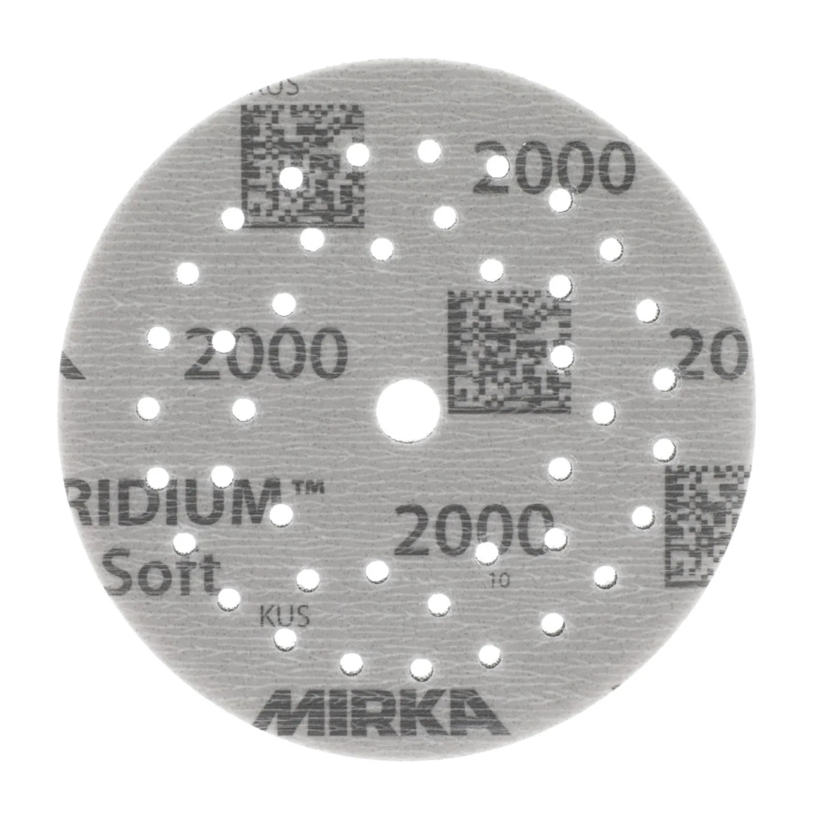 Mirka 125 mm IRIDIUM SOFT Multifit Yumuşak Zımpara Diski P2000 — 20'li Paket
