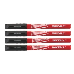 Inkzall İnce Uçlu Siyah Marker 4 Parça