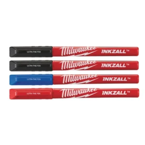 Inkzall İnce Uçlu Siyah Mavi Kırmızı Marker 4 Prç