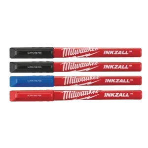 Inkzall İnce Uçlu Siyah Mavi Kırmızı Marker 4 Prç