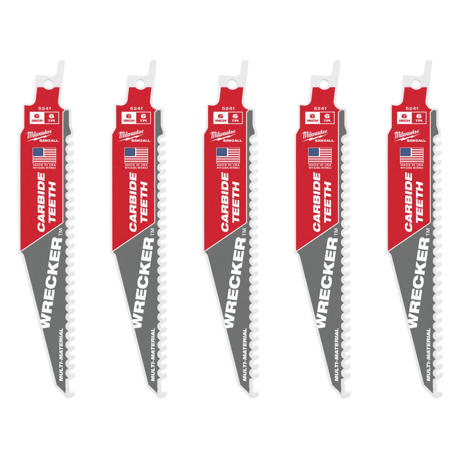Kılıç Testere Tct Yıkım Bıçağı 150mm X 6 Tpi - 5 Pc