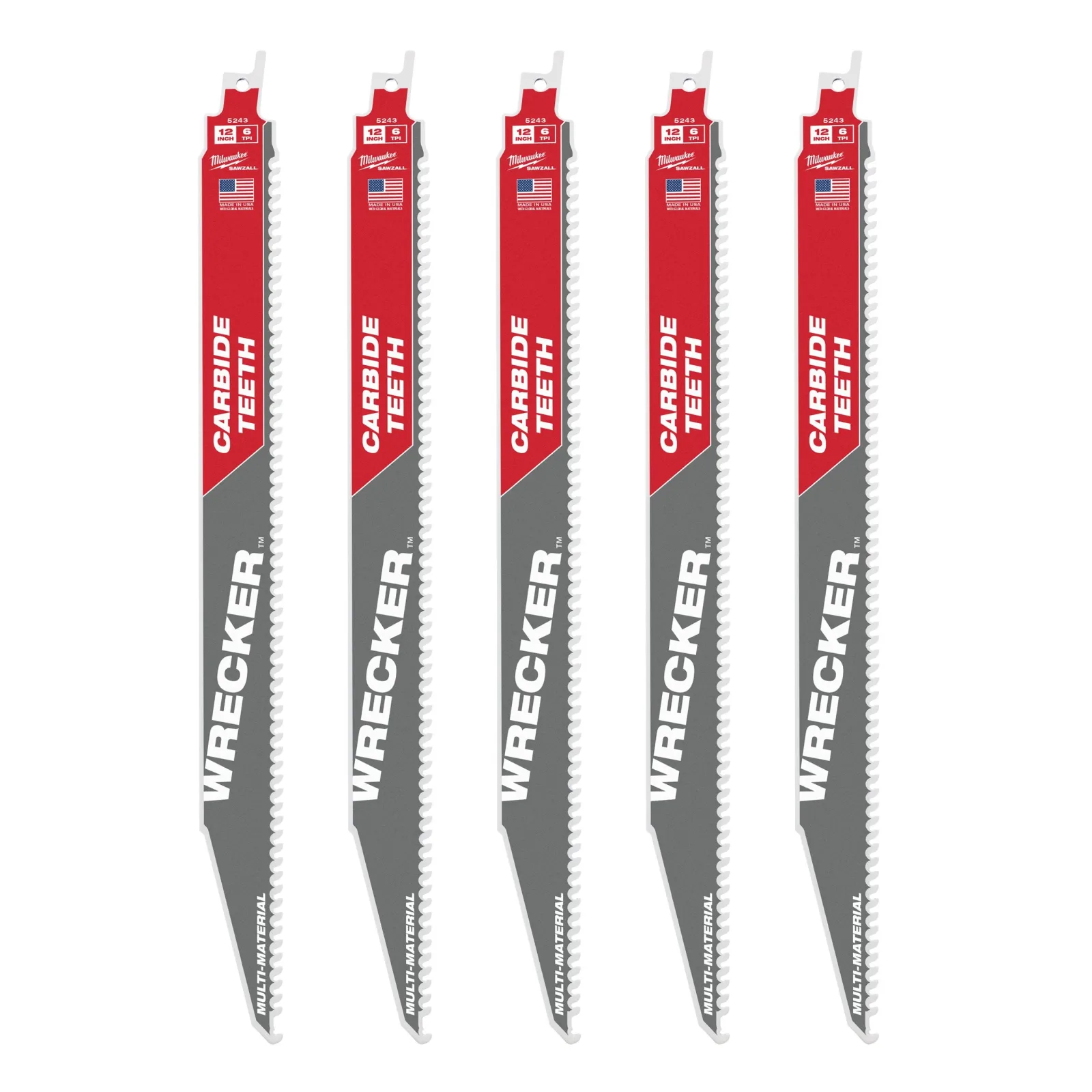 Kılıç Testere Tct Yıkım Bıçağı 300mm X 6 Tpi - 5 Pc
