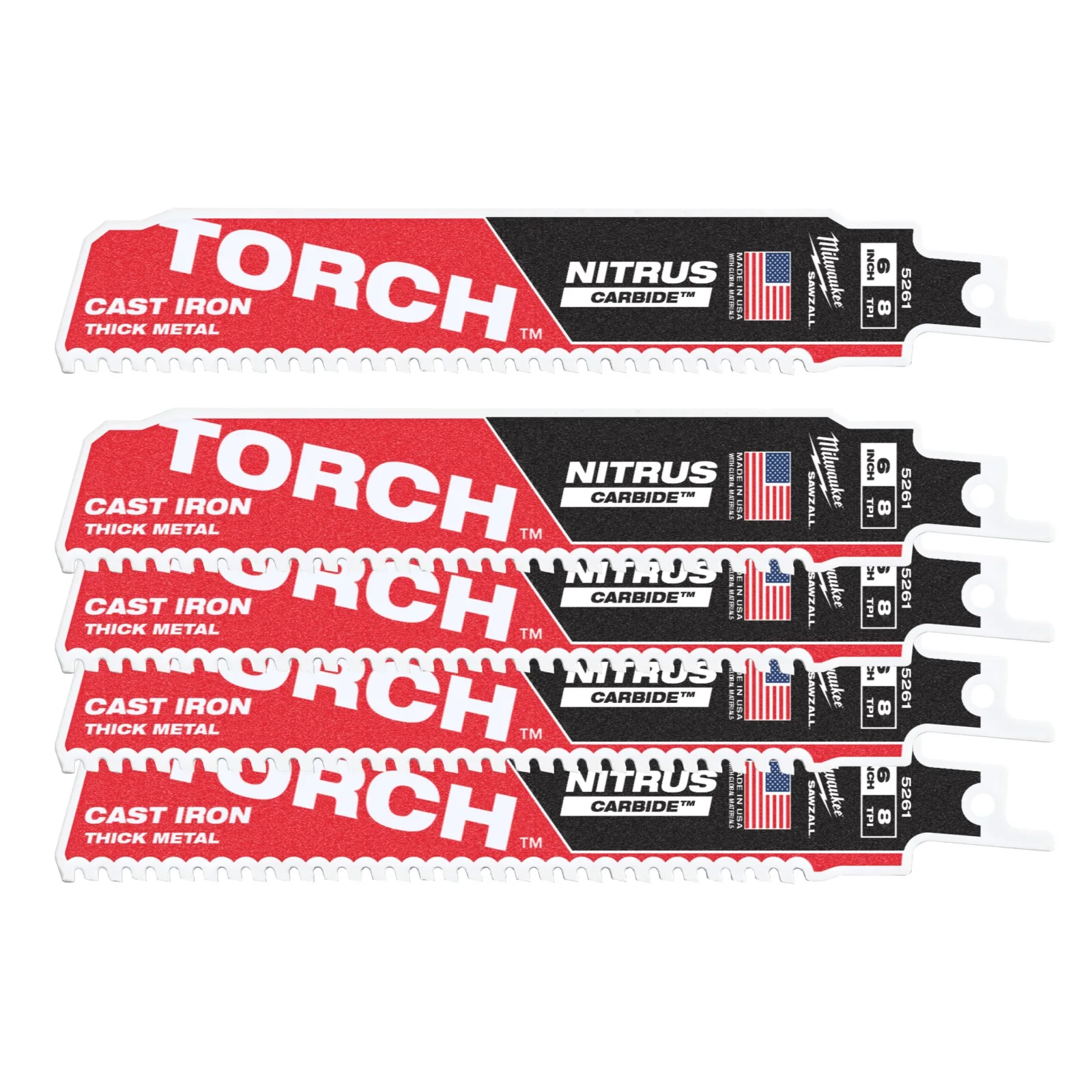 Kılıç Testere Tct Torch Nıtrus 150mm X 8 Tpi - 5 Pc