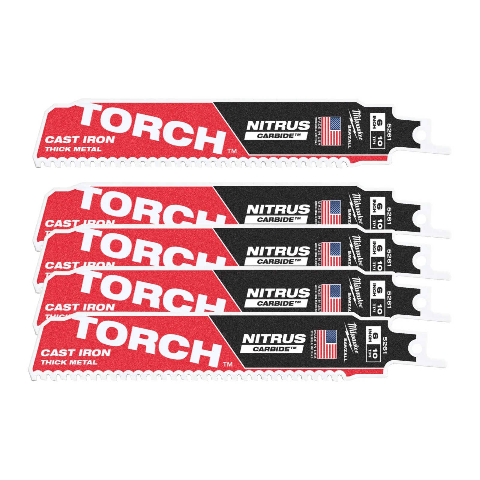Tct Torch Nıtrus 150mm X 10 Tpi - 5 Pc