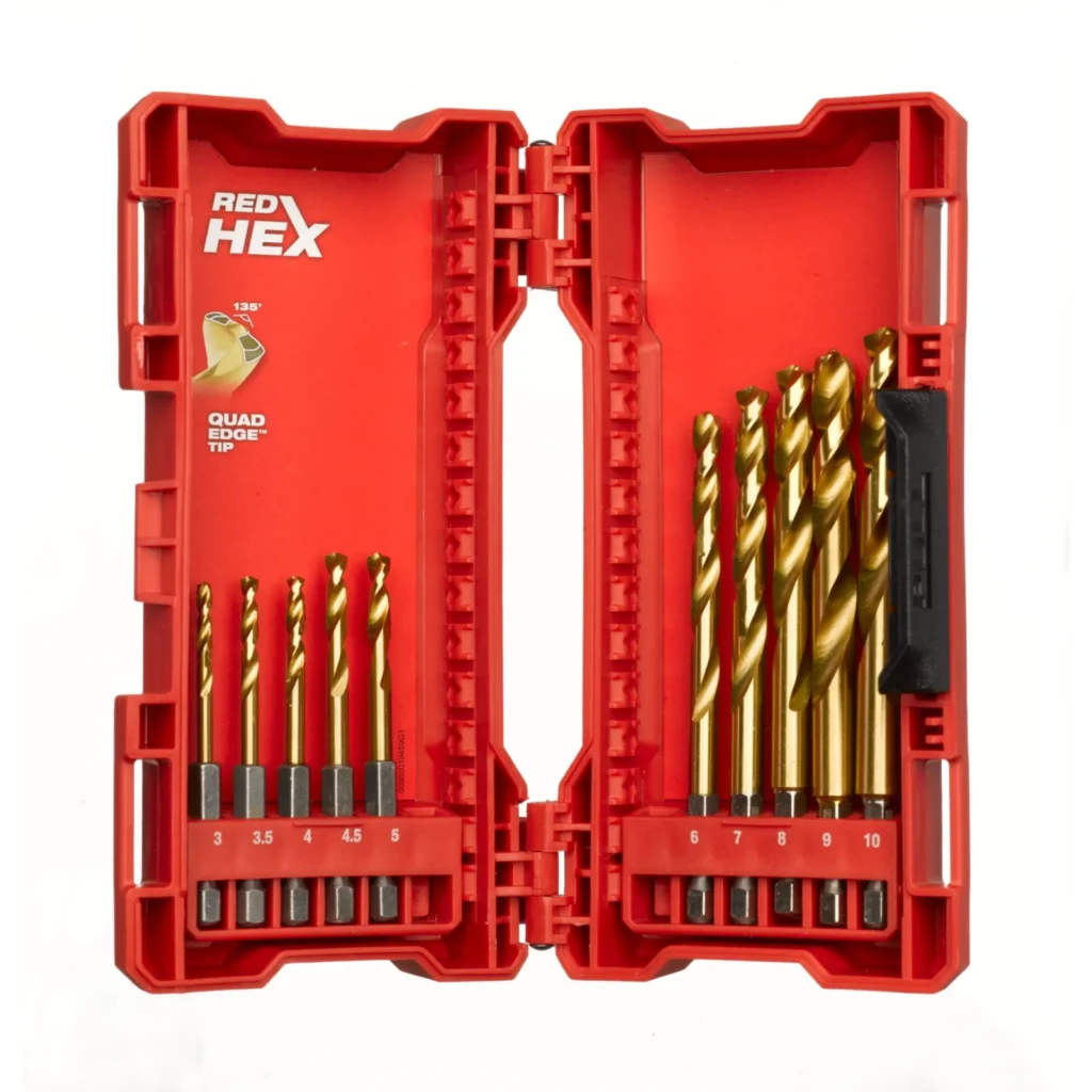 10 Parça Hex Girişli HSS-G Metal Matkap Ucu