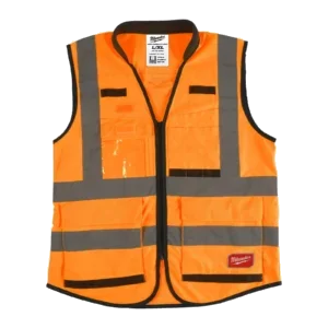 Premium Yüksek Görünürlüklü Yelek (Turuncu) - L/Xl