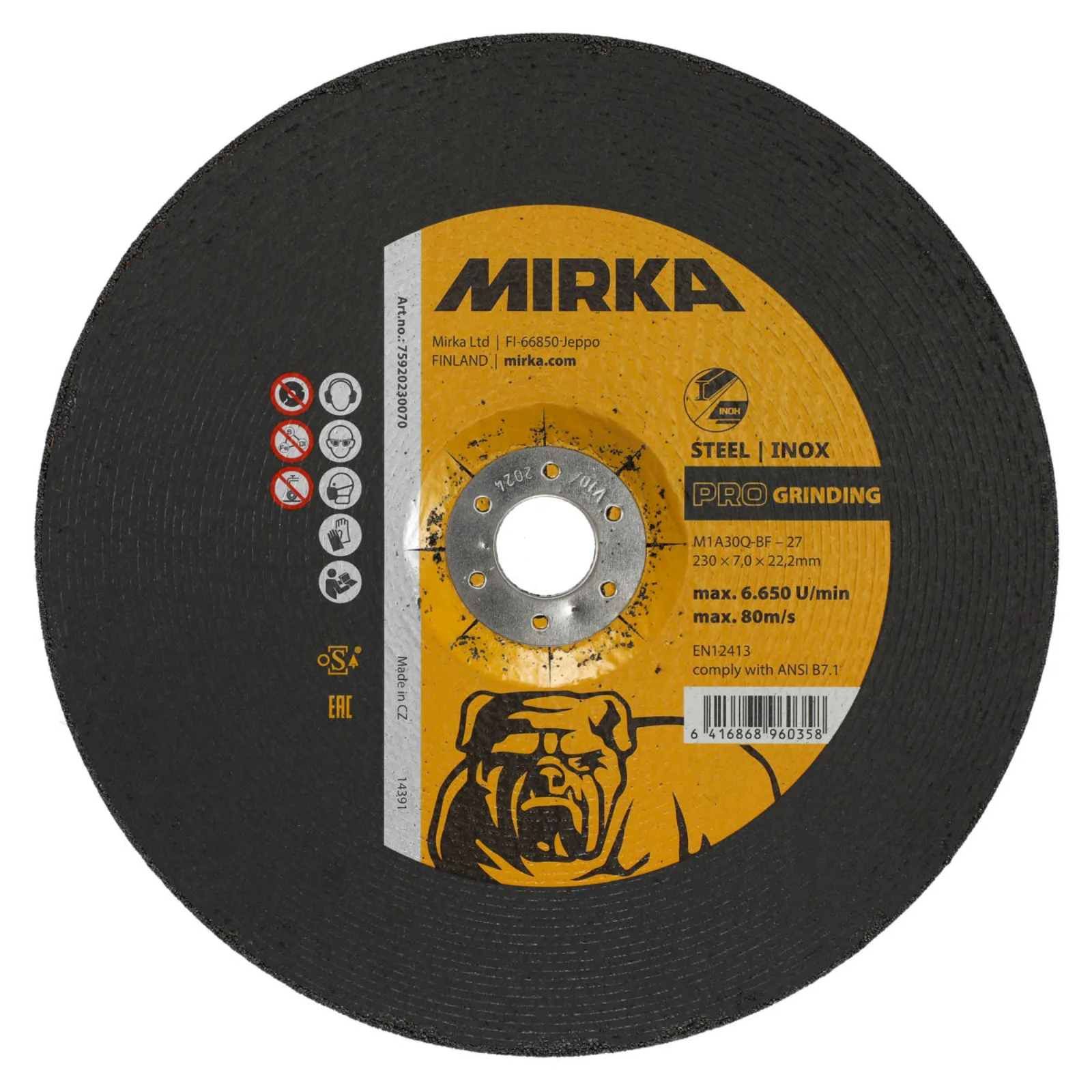 Mirka PRO Grinding 230x7,0x22,2mm M1A30R-BF I/S