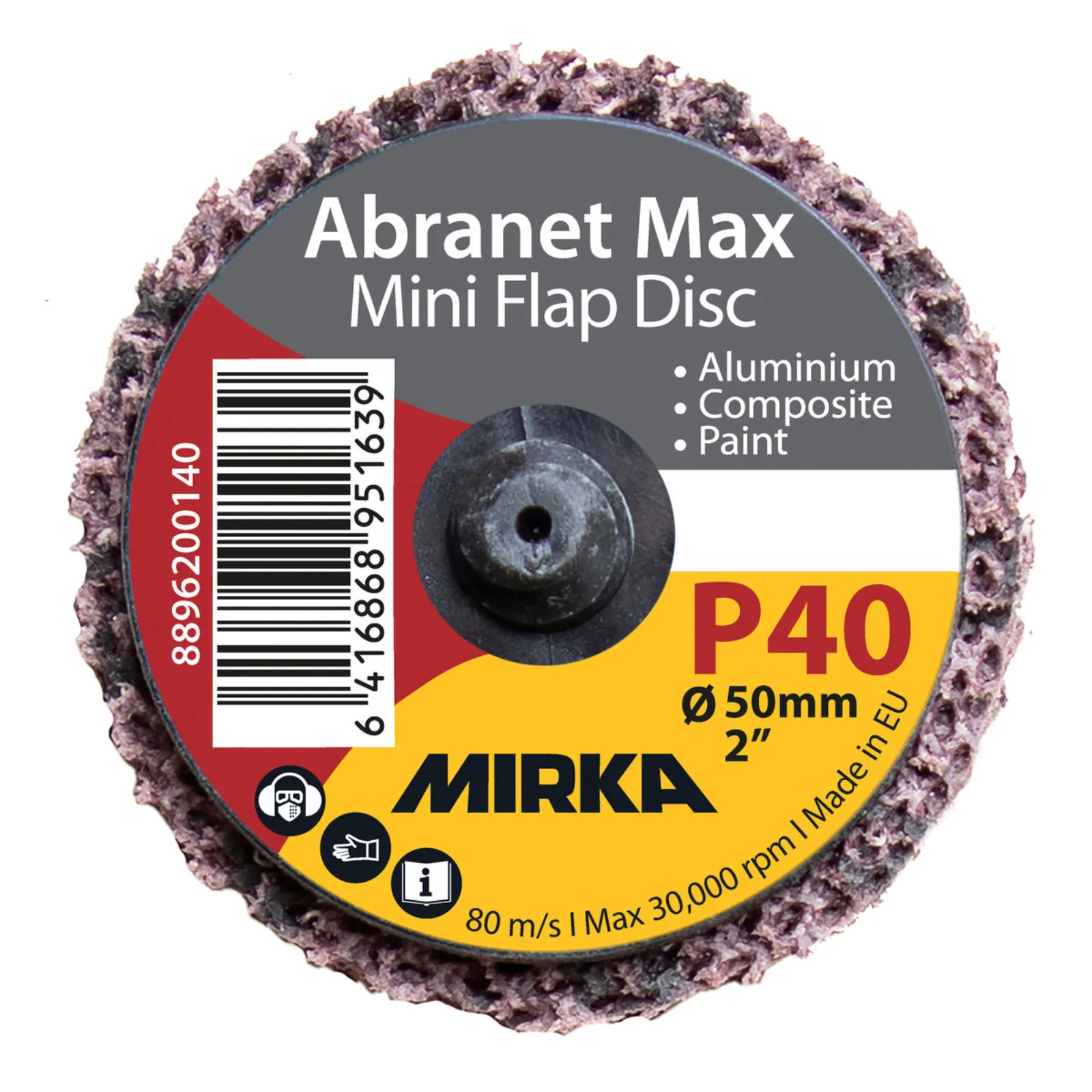 Mirka 115×230 mm ABRANET File Zımpara Diski P150