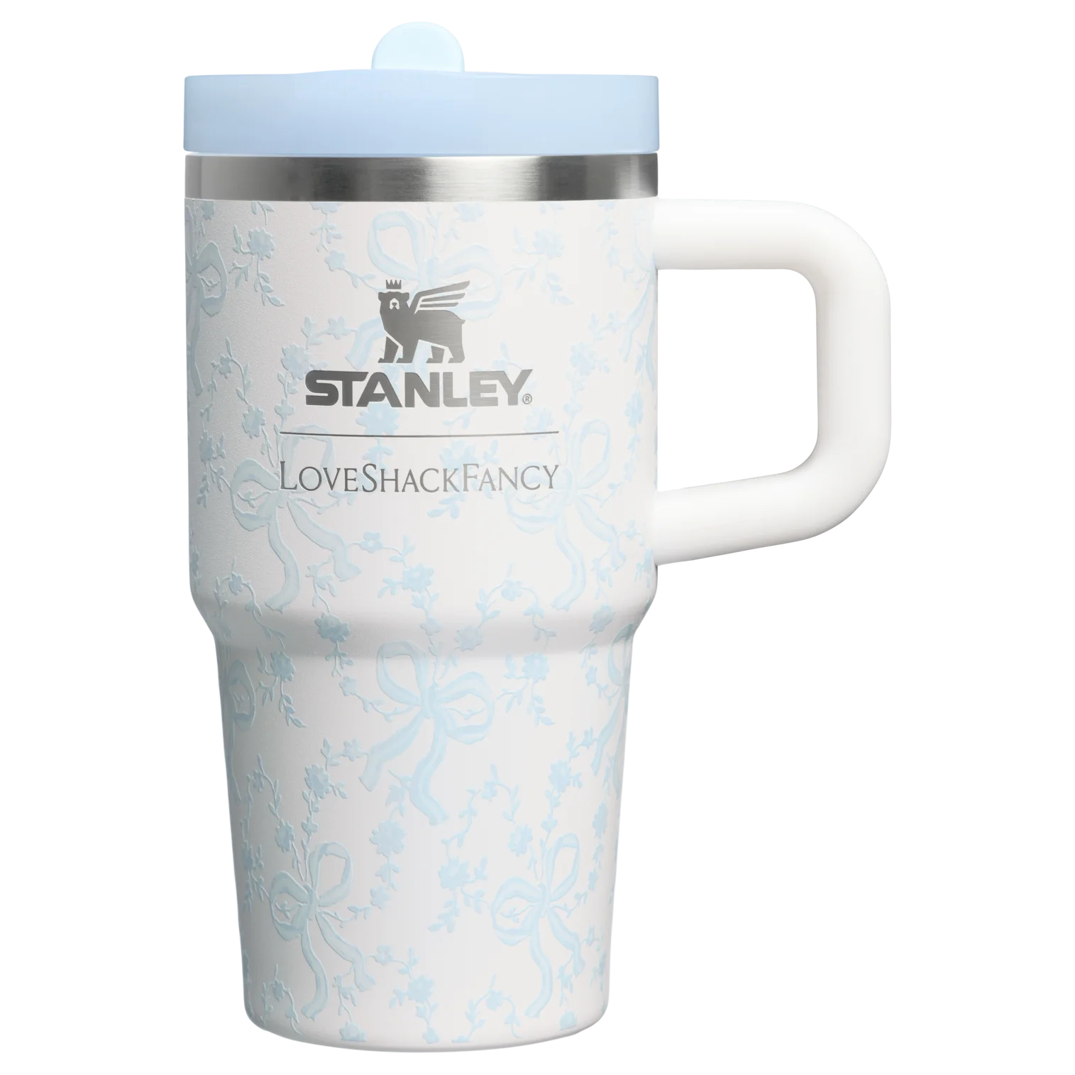 Stanley 1913 x LoveShackFancy Quencher ProTour Tumbler – Coquette Bow - Winter Ice