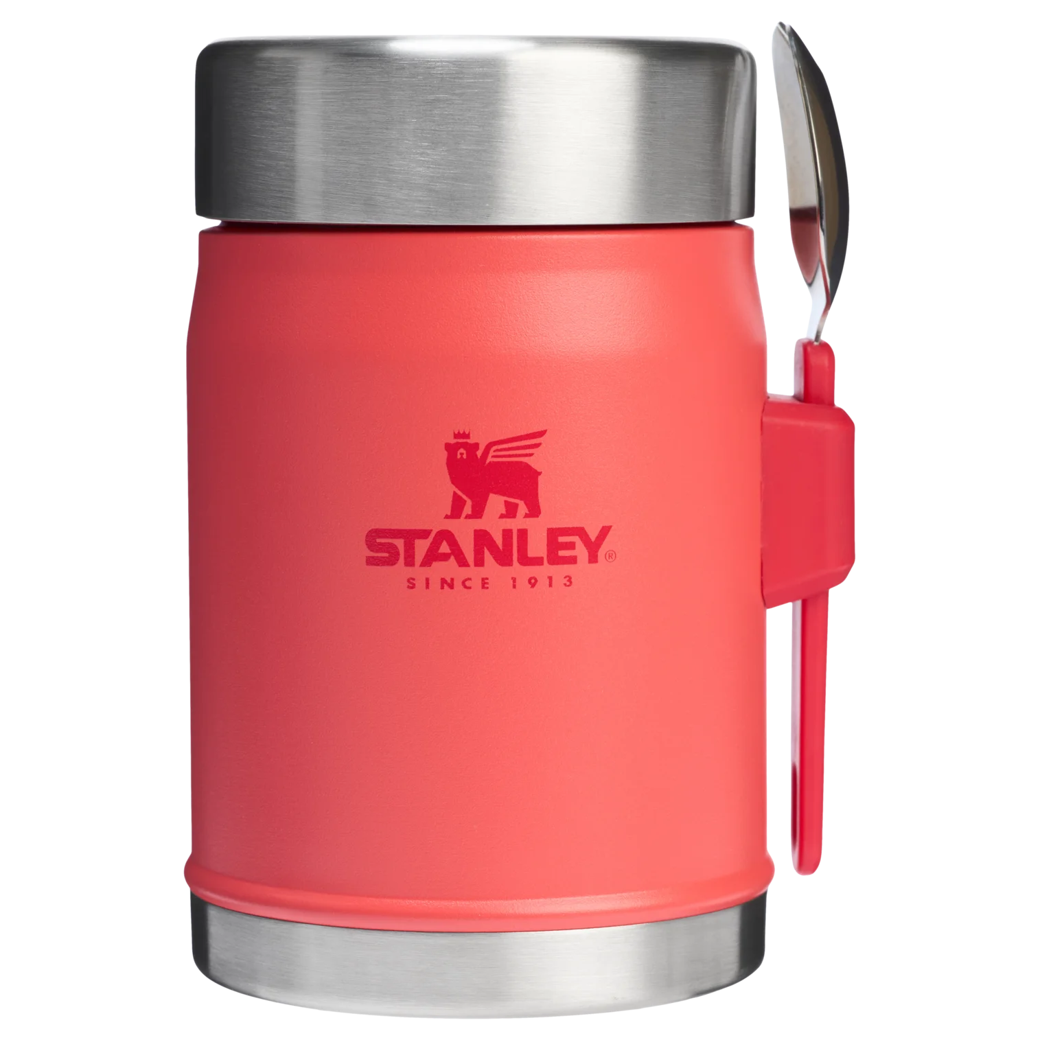 Stanley Legendary Food Jar + Spork – Hot Coral