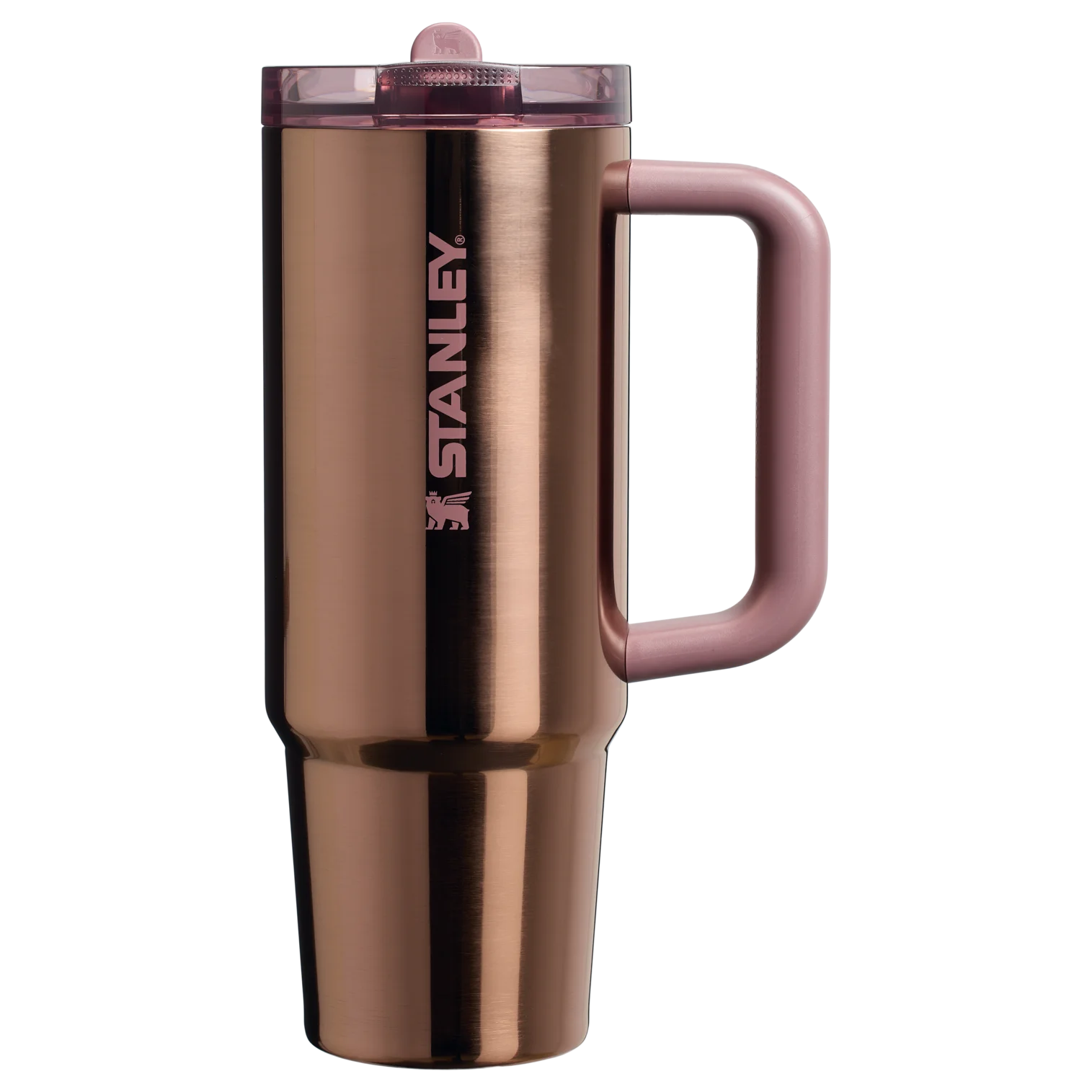 Stanley Quencher ProTour Pipetli Kapak Tumbler – Polished Pembe Gül Altın