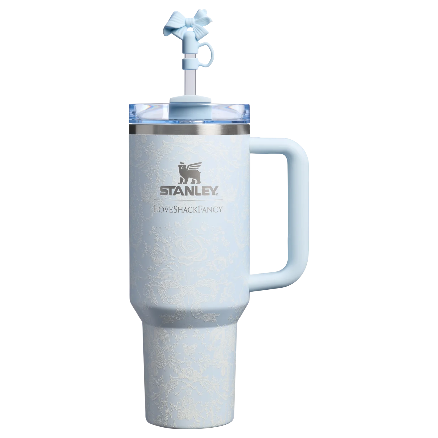 Stanley 1913 x LoveShackFancy Quencher H2.0 Flowstate Tumbler – Toscana Toile - Alpine Mavi