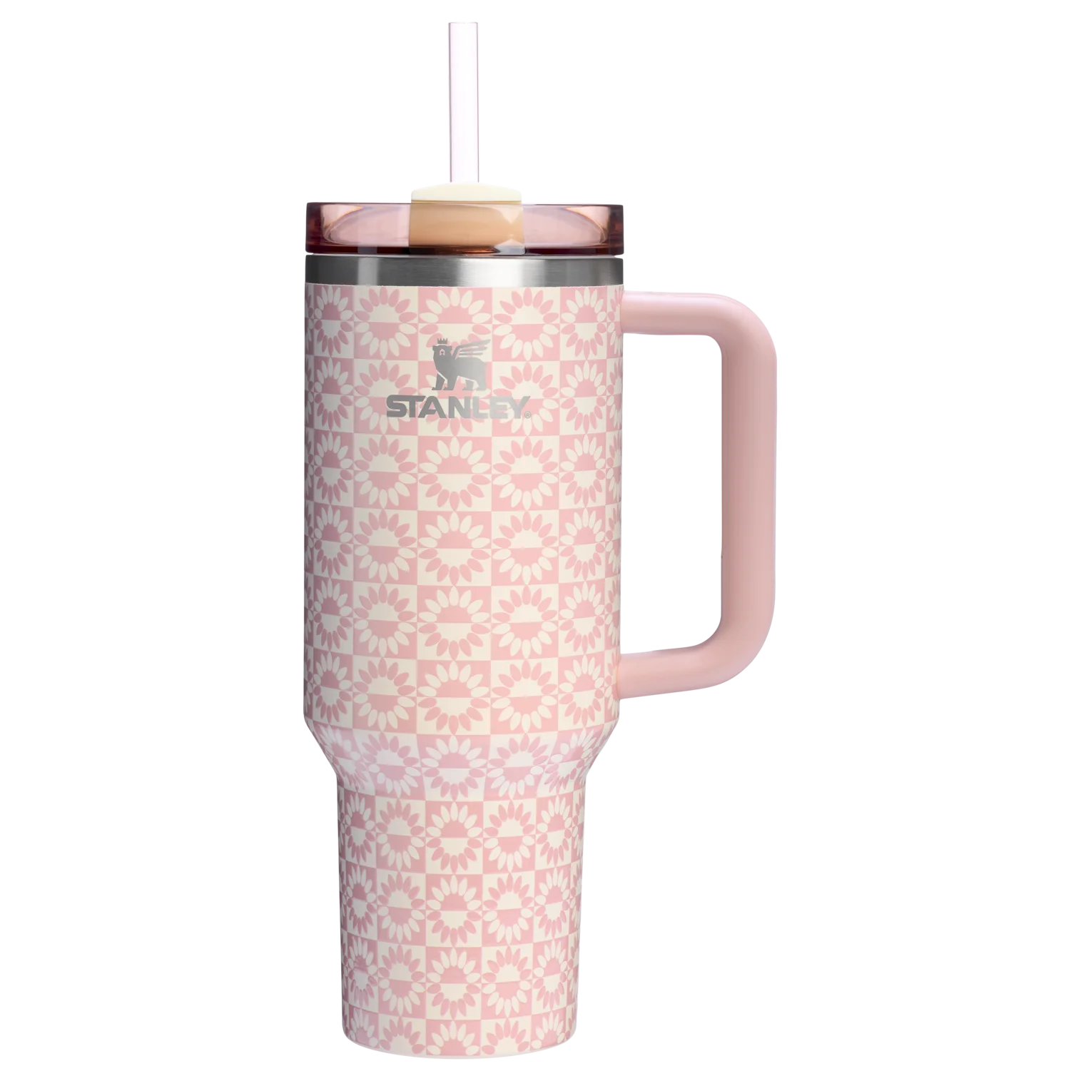 Stanley Quencher H2.0 Flowstate Tumbler – Peach Whip Sunflower