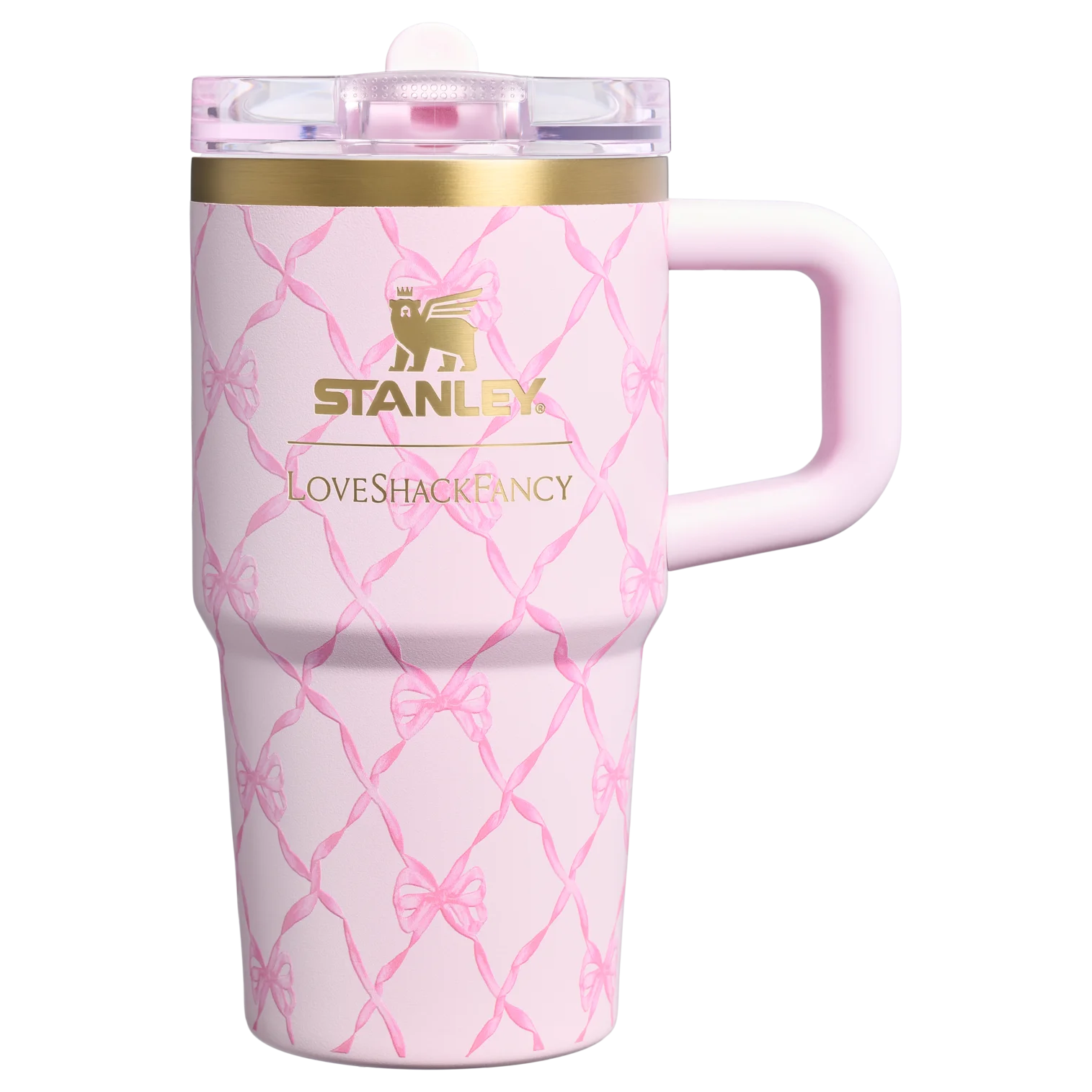 Stanley 1913 x LoveShackFancy Quencher ProTour Tumbler – Baby Bow - Peppermint Pembe