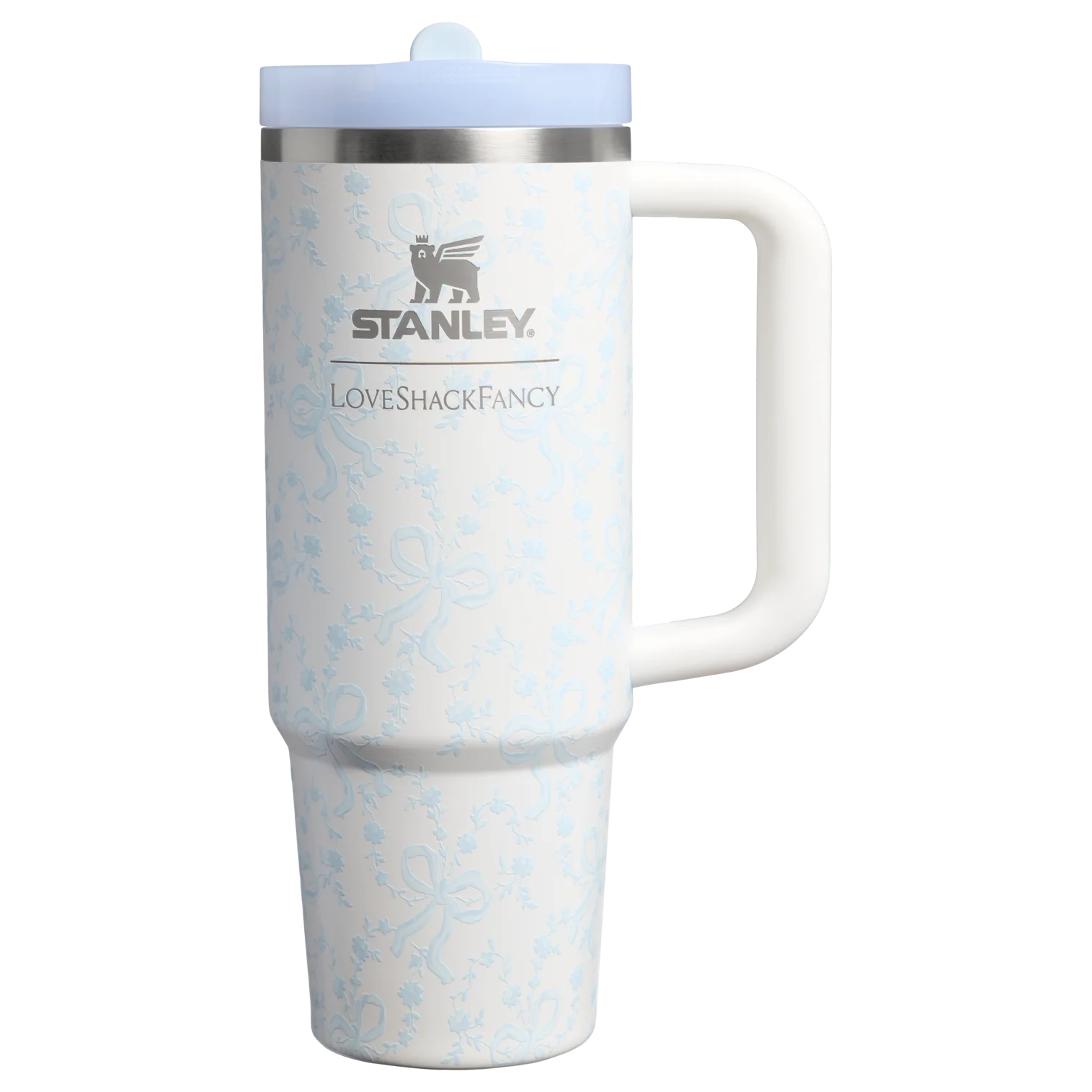 Stanley 1913 x LoveShackFancy Quencher ProTour Tumbler – Coquette Bow - Winter Ice