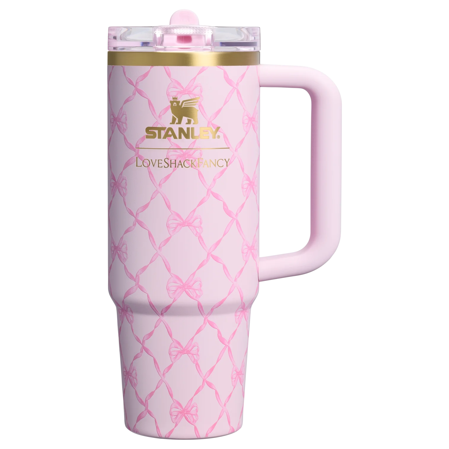 Stanley 1913 x LoveShackFancy Quencher ProTour Tumbler – Baby Bow - Peppermint Pembe