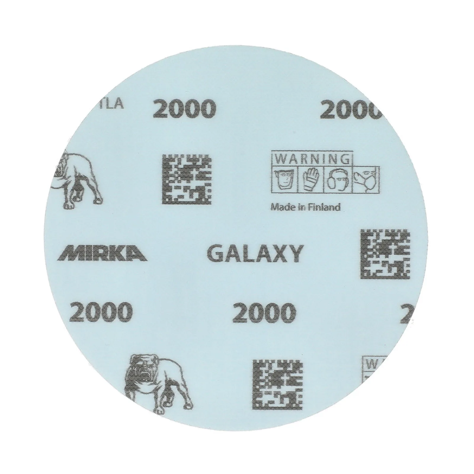 Mirka 125 mm GALAXY Premium Zımpara Diski P2000 — 50'li Paket