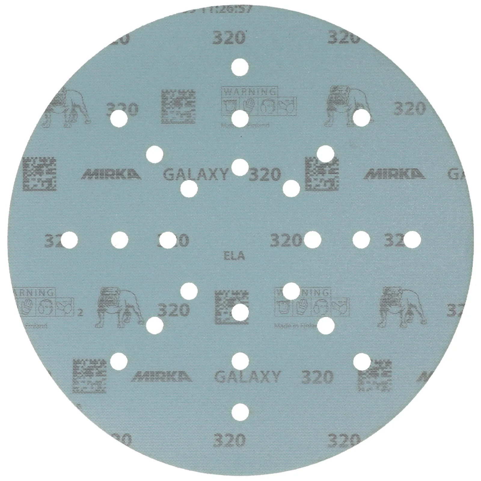 Mirka 225 mm GALAXY Premium Zımpara Diski P320 24 Delik