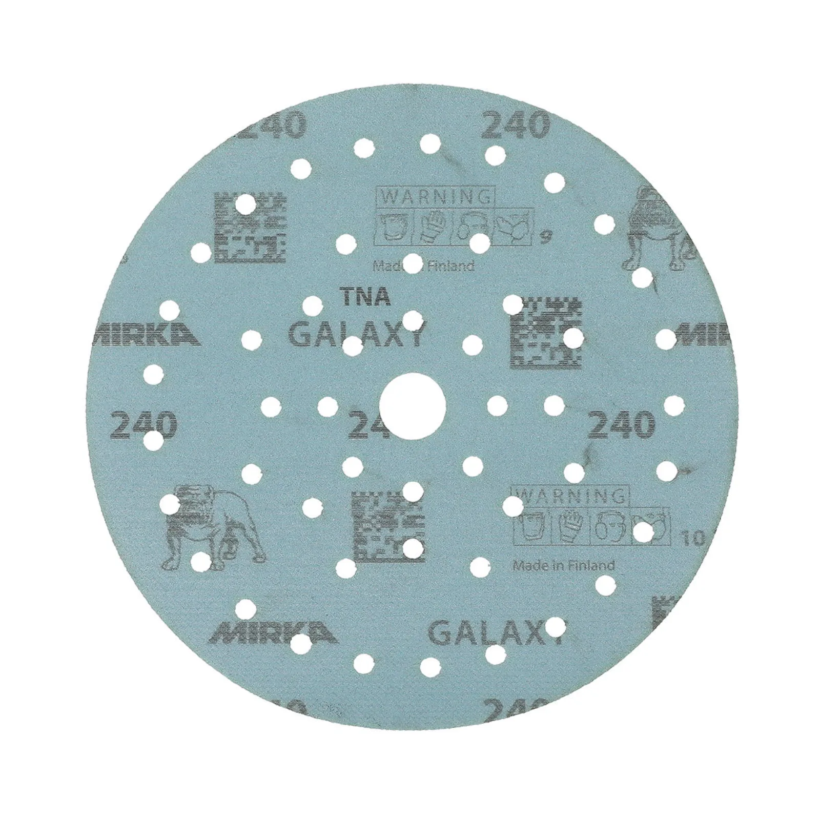 Mirka 150 mm GALAXY Multifit Premium Zımpara Diski P240 — 50'li Paket