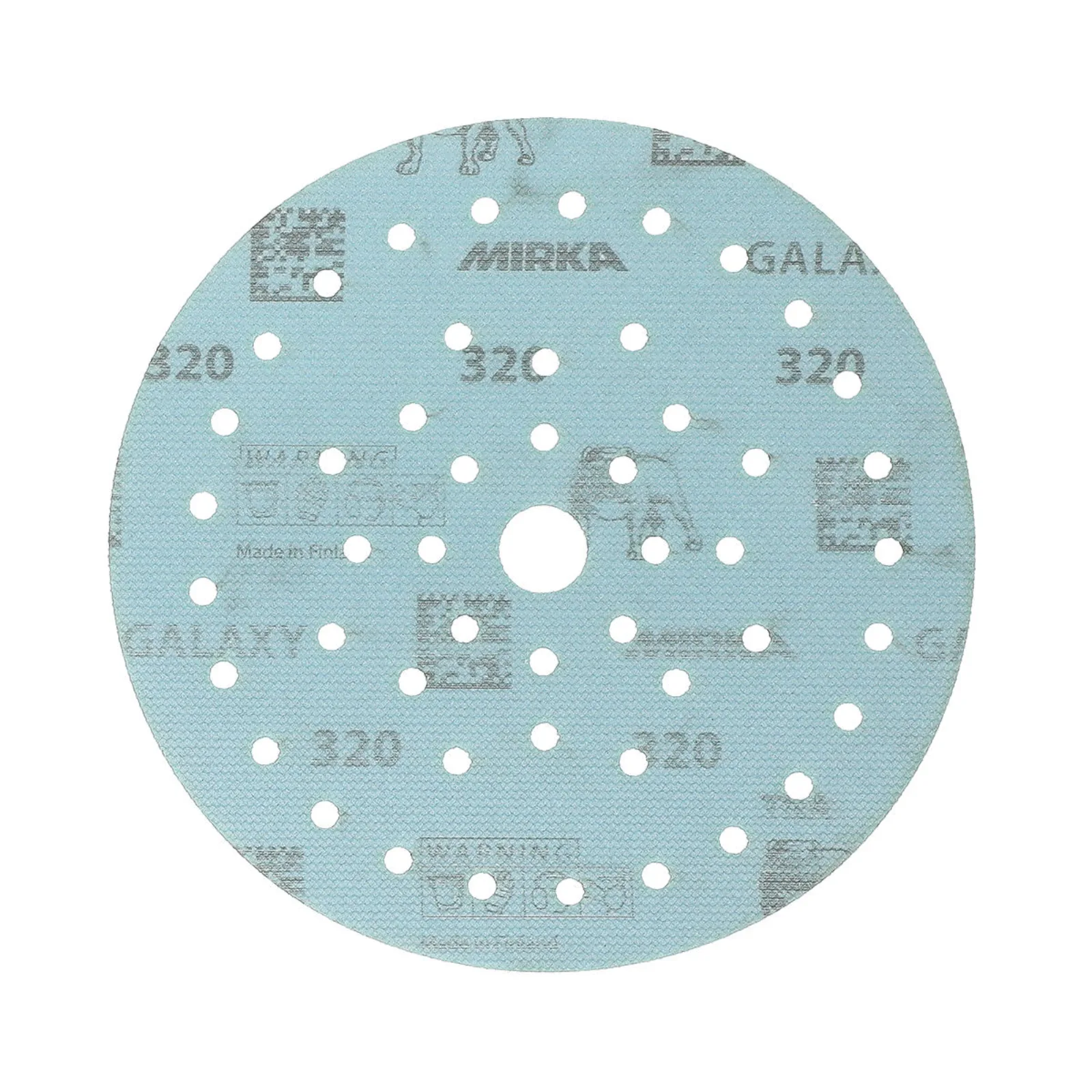 Mirka 150 mm GALAXY Multifit Premium Zımpara Diski P320 — 50'li Paket