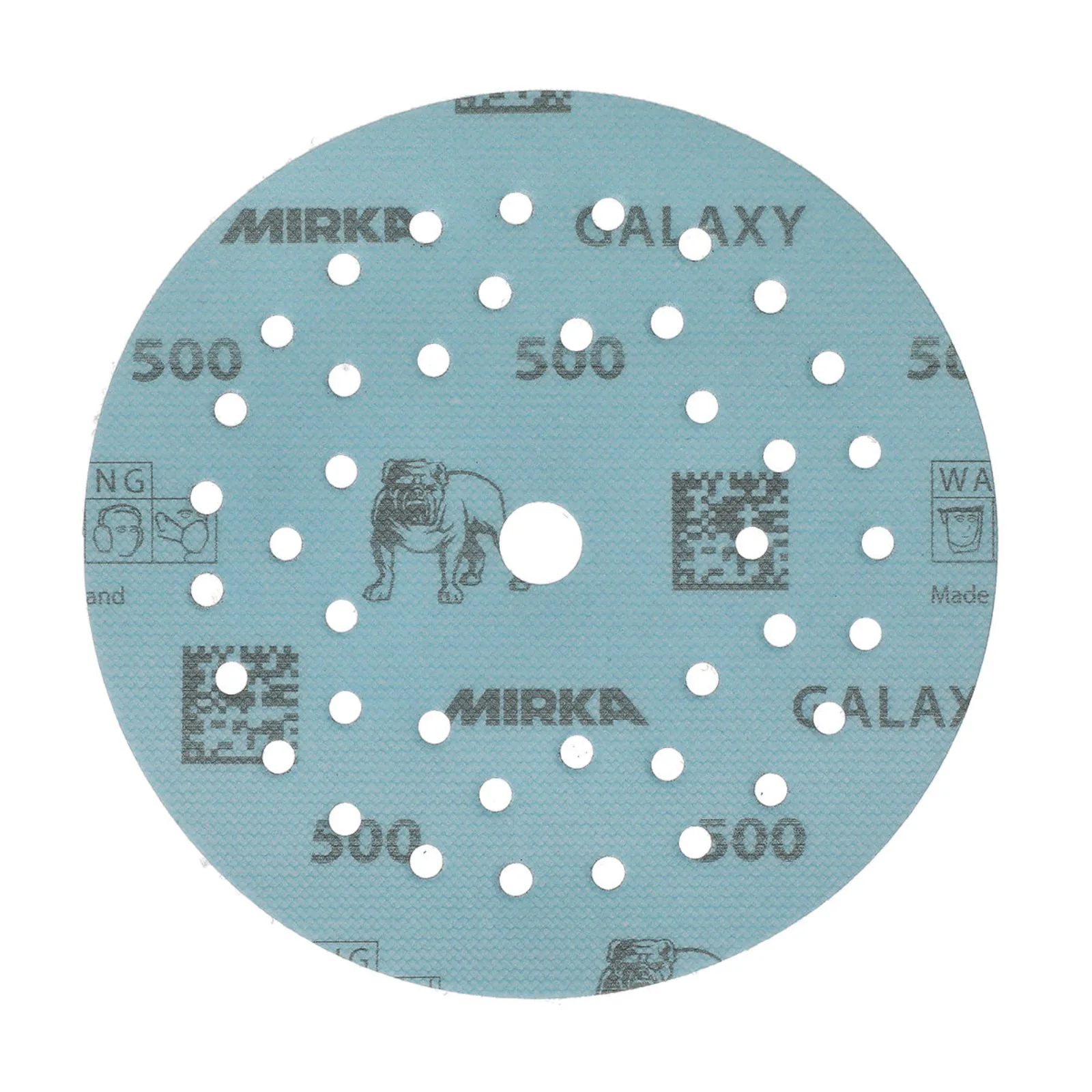 Mirka 125 mm GALAXY Multifit Premium Zımpara Diski P500 — 50'li Paket