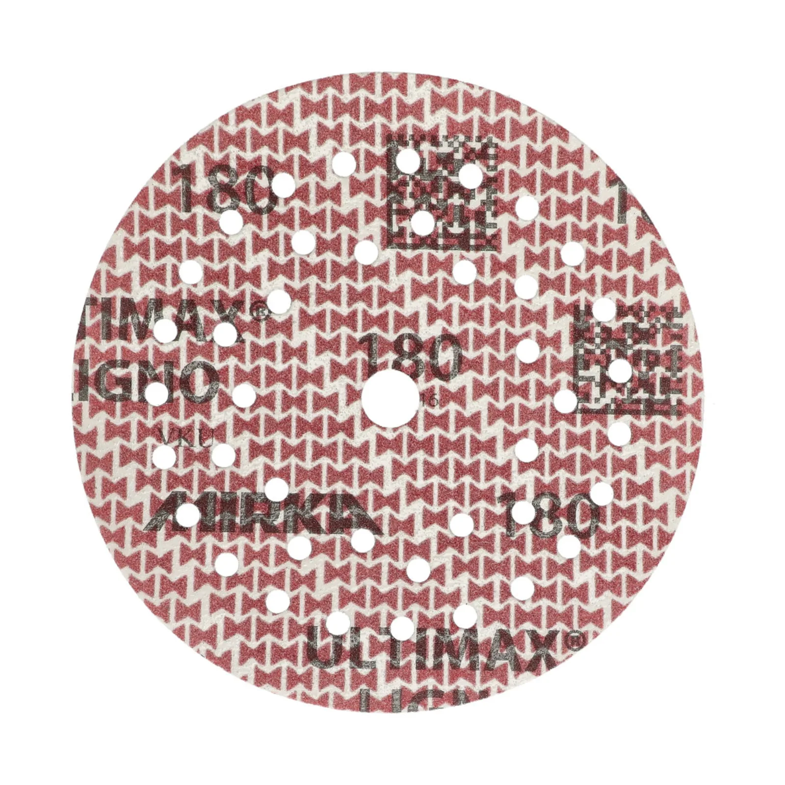 Mirka 125 mm ULTIMAX LIGNO Multifit Ahşap Zımpara Diski P180 — 100'lü Paket