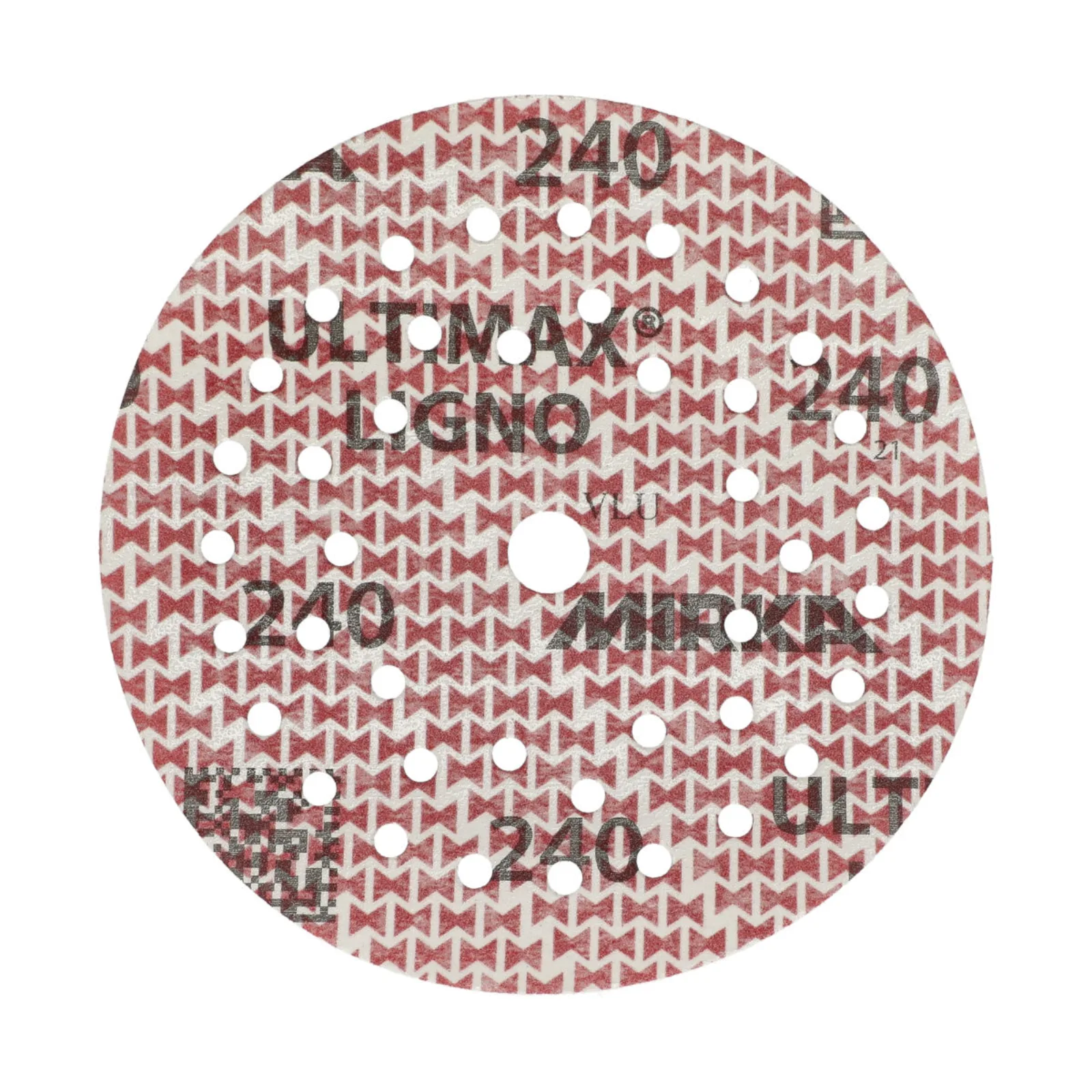Mirka 125 mm ULTIMAX LIGNO Multifit Ahşap Zımpara Diski P240 — 100'lü Paket