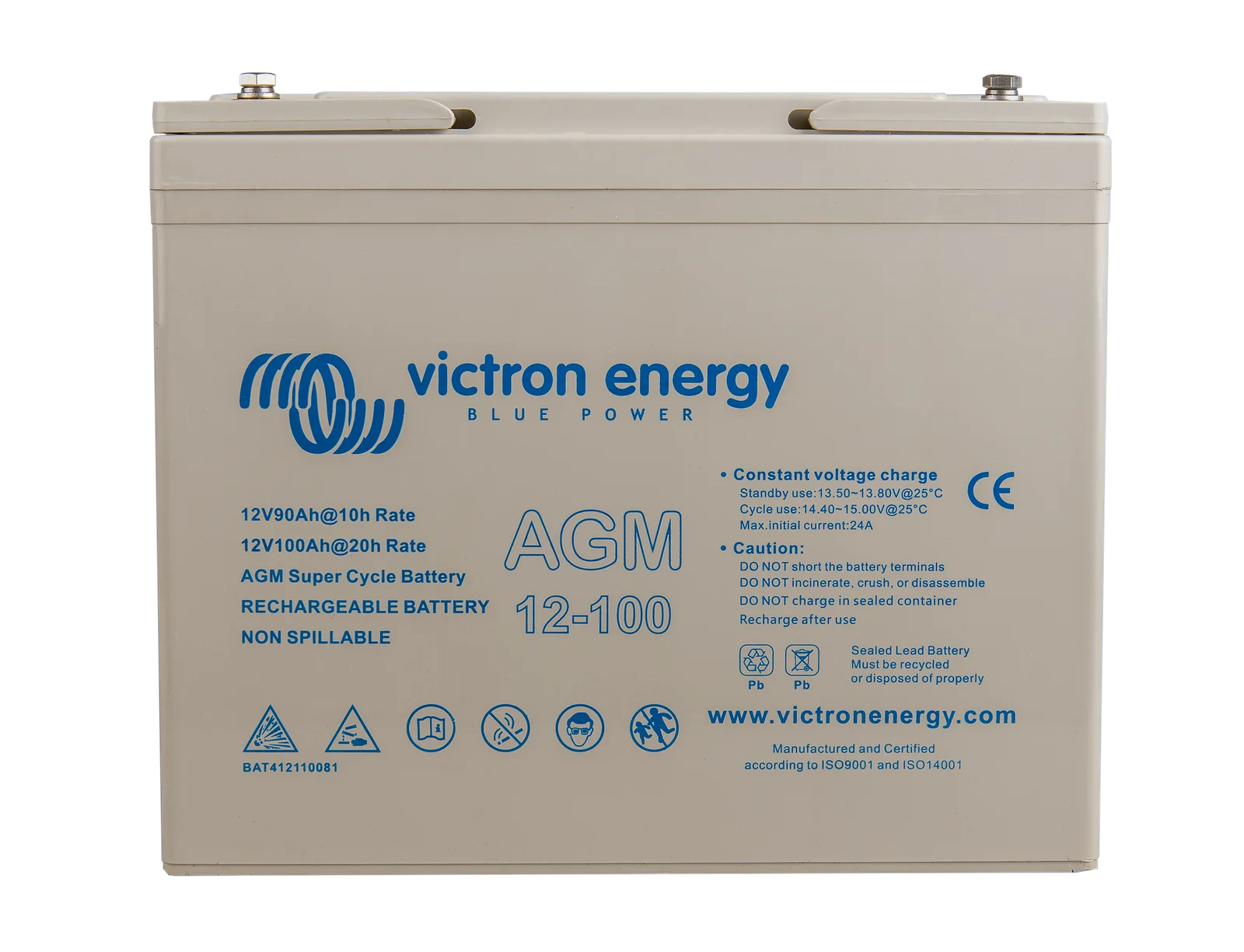 Victron 12V/265Ah Gel Deep Cycle Batt. (M8)