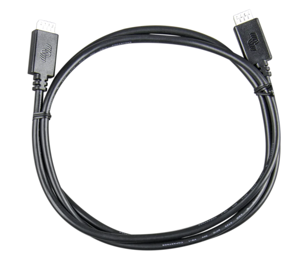VE.Direct Cable 1,8m (one side Right Angle conn)