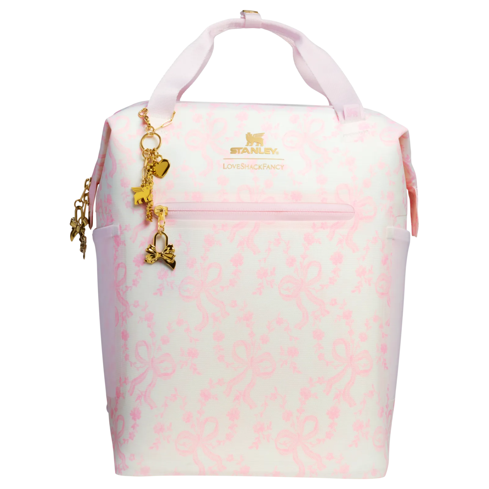 Stanley 1913 x LoveShackFancy Madeleine Mini Backpack Soft Soğutucu – Coquette Bow - Chantilly