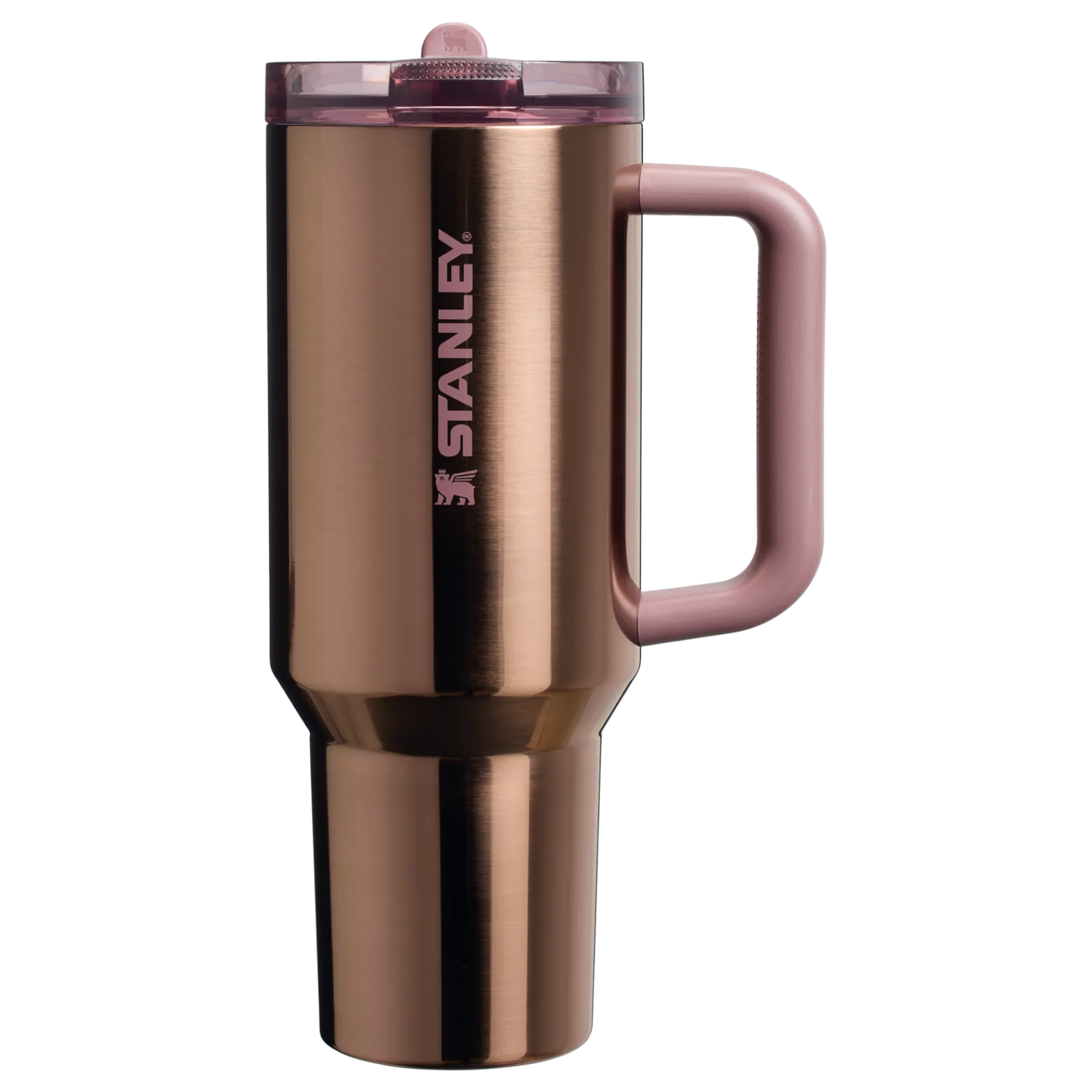 Stanley Quencher ProTour Pipetli Kapak Tumbler – Polished Pembe Gül Altın