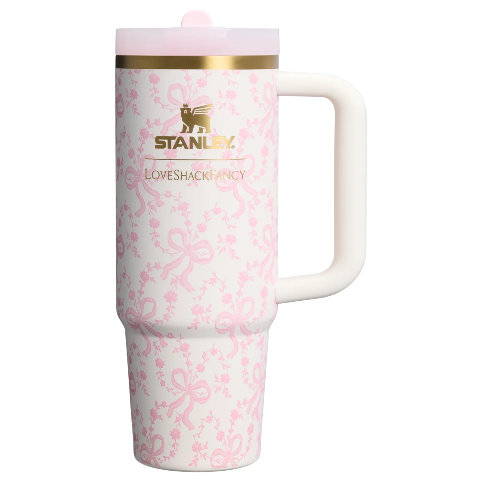 Stanley 1913 x LoveShackFancy Quencher ProTour Tumbler – Coquette Bow - Chantilly