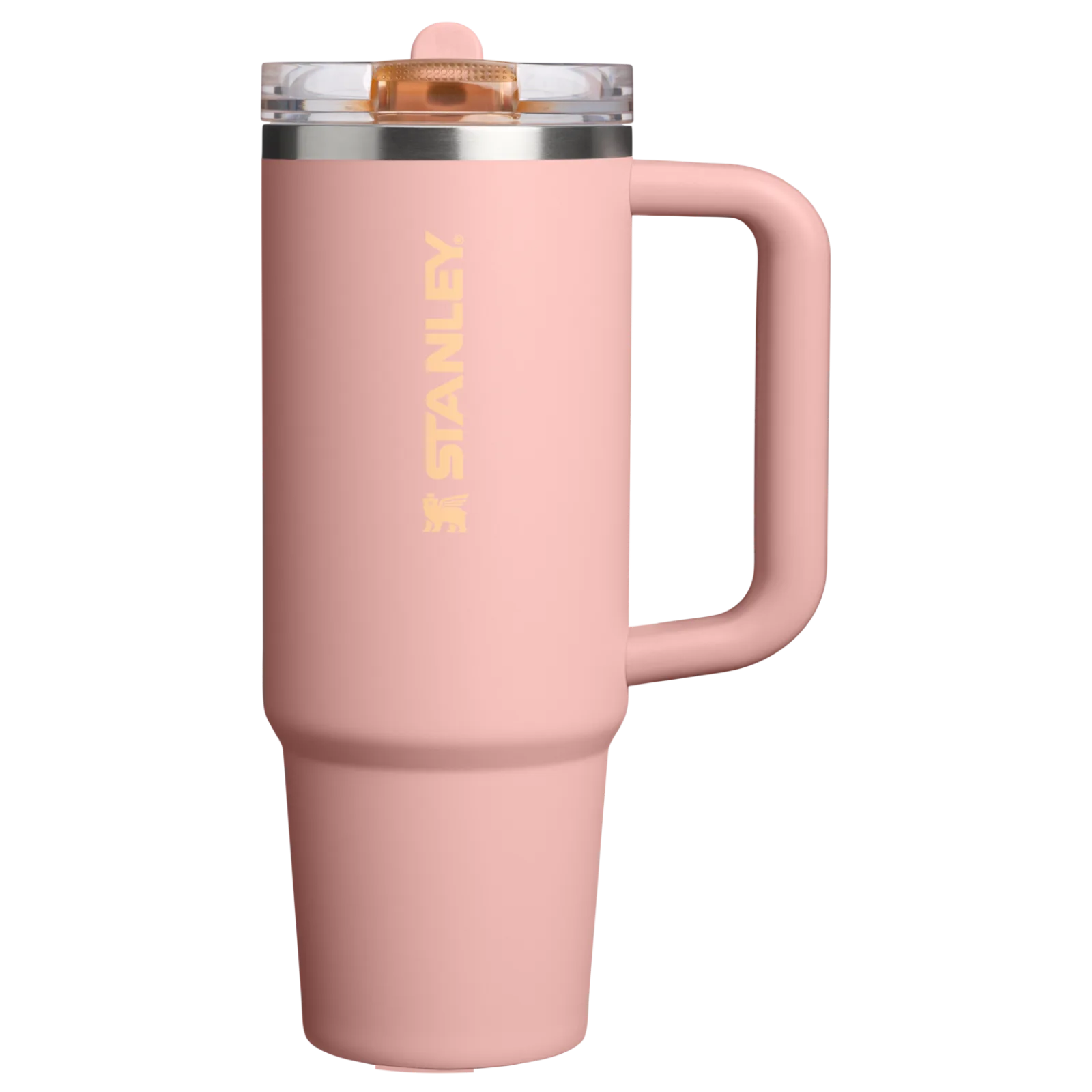 Stanley Quencher ProTour Pipetli Kapak Tumbler – Krem Pembe Gül Altın