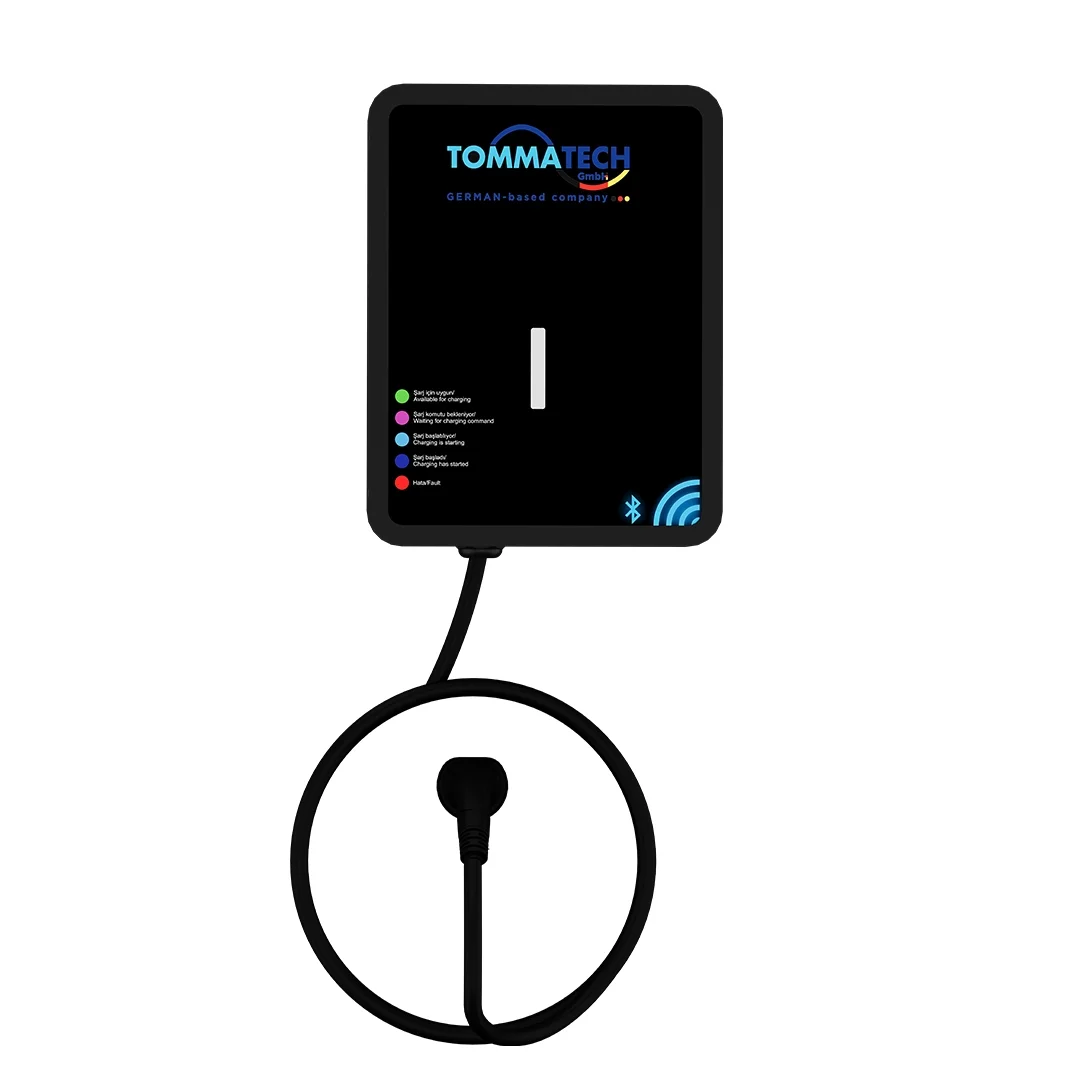 Tommatech Likya 22 Kw Araç Şarj İstasyonu-LED-5M kablolu-WF