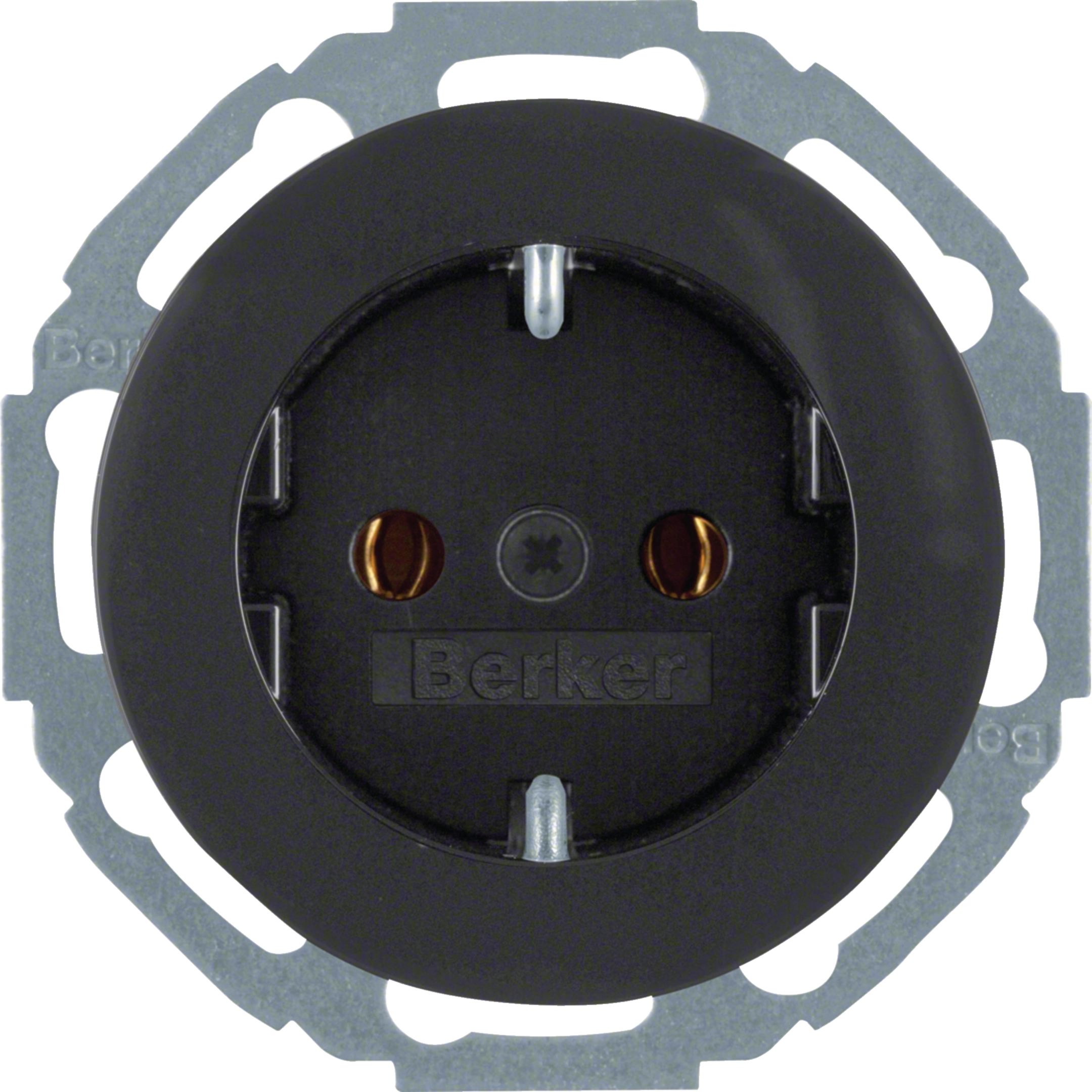 Berker R.3 Priz - Montaj Yönü 45° Vidalı Term (41452045)