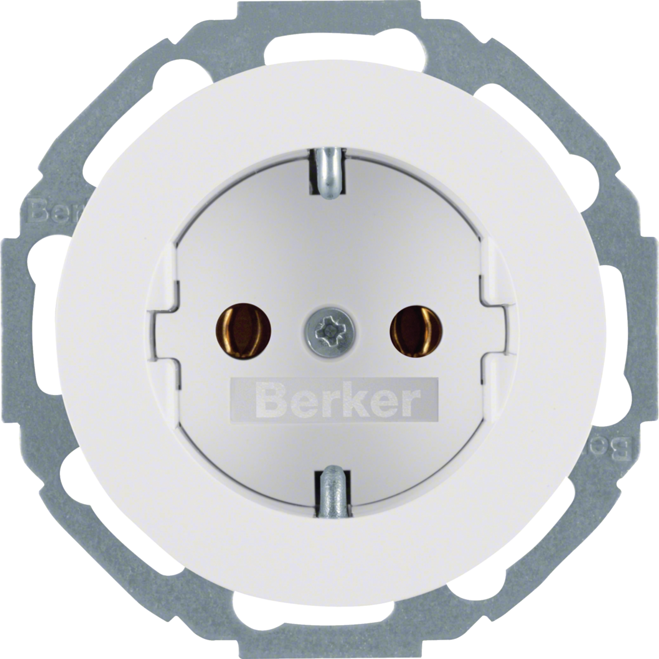 Berker R.3 Priz - Montaj Yönü 45° Vidalı Term (41452089)